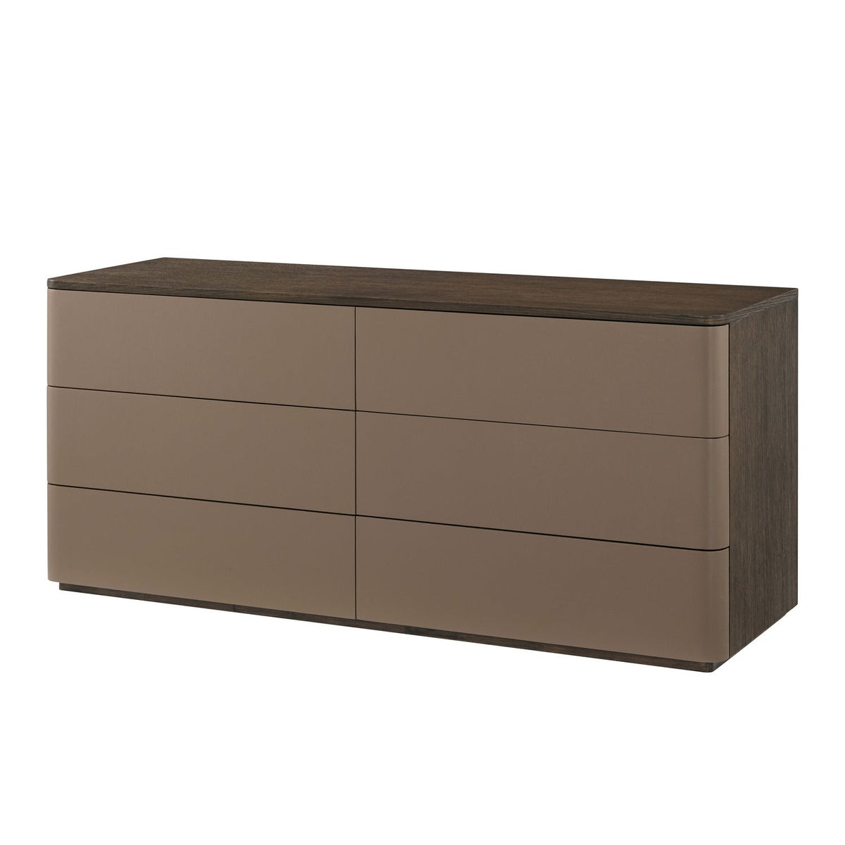 Theodore Alexander | Seoul 6-Drawer Dresser II - World Casa Brown / Natural Color / Brown Oak / Brown Brushed Oak | WRC60004.C435