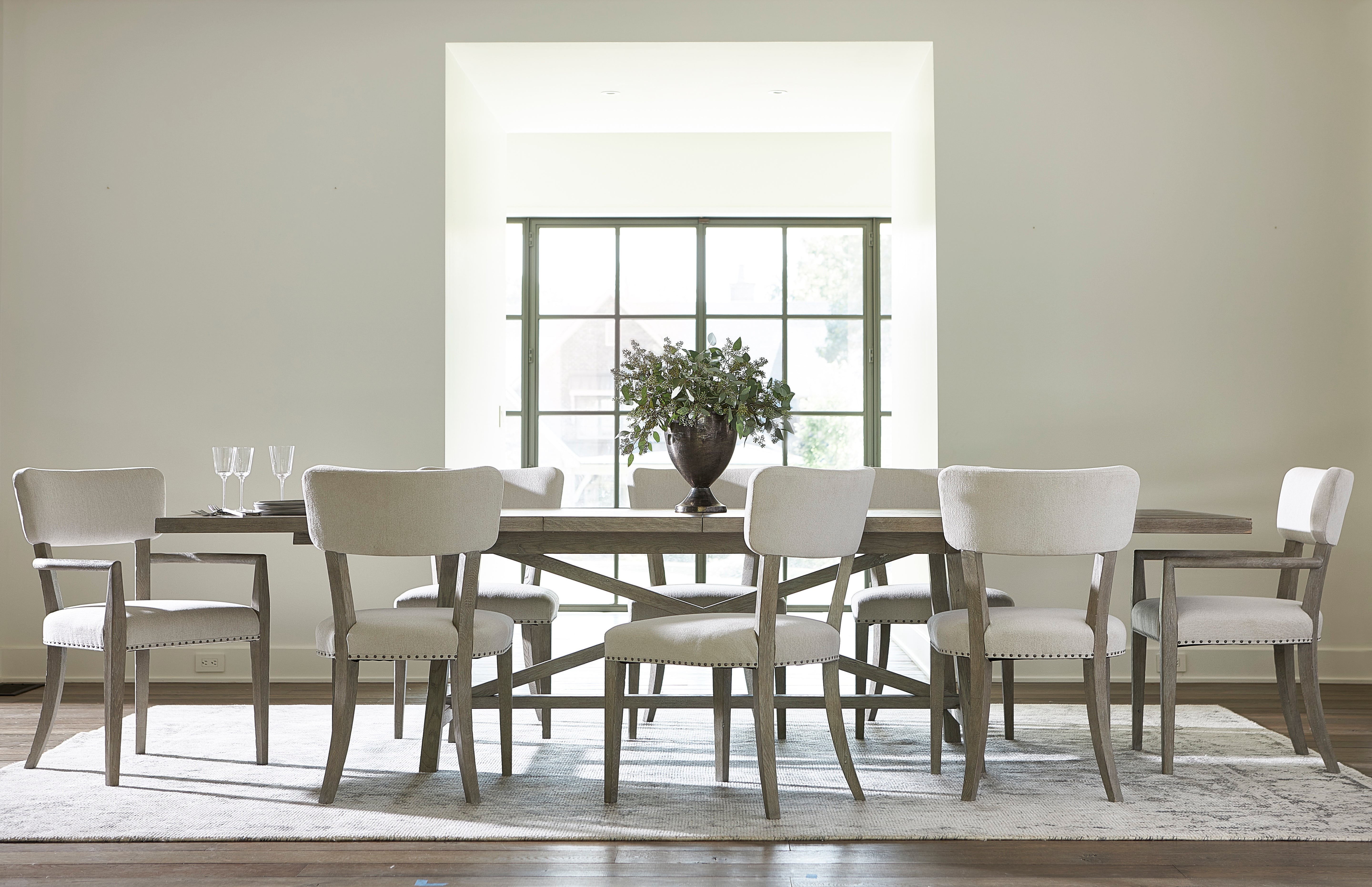 Bernhardt | Bernhardt Albion Dining Table - Pewter | K1749