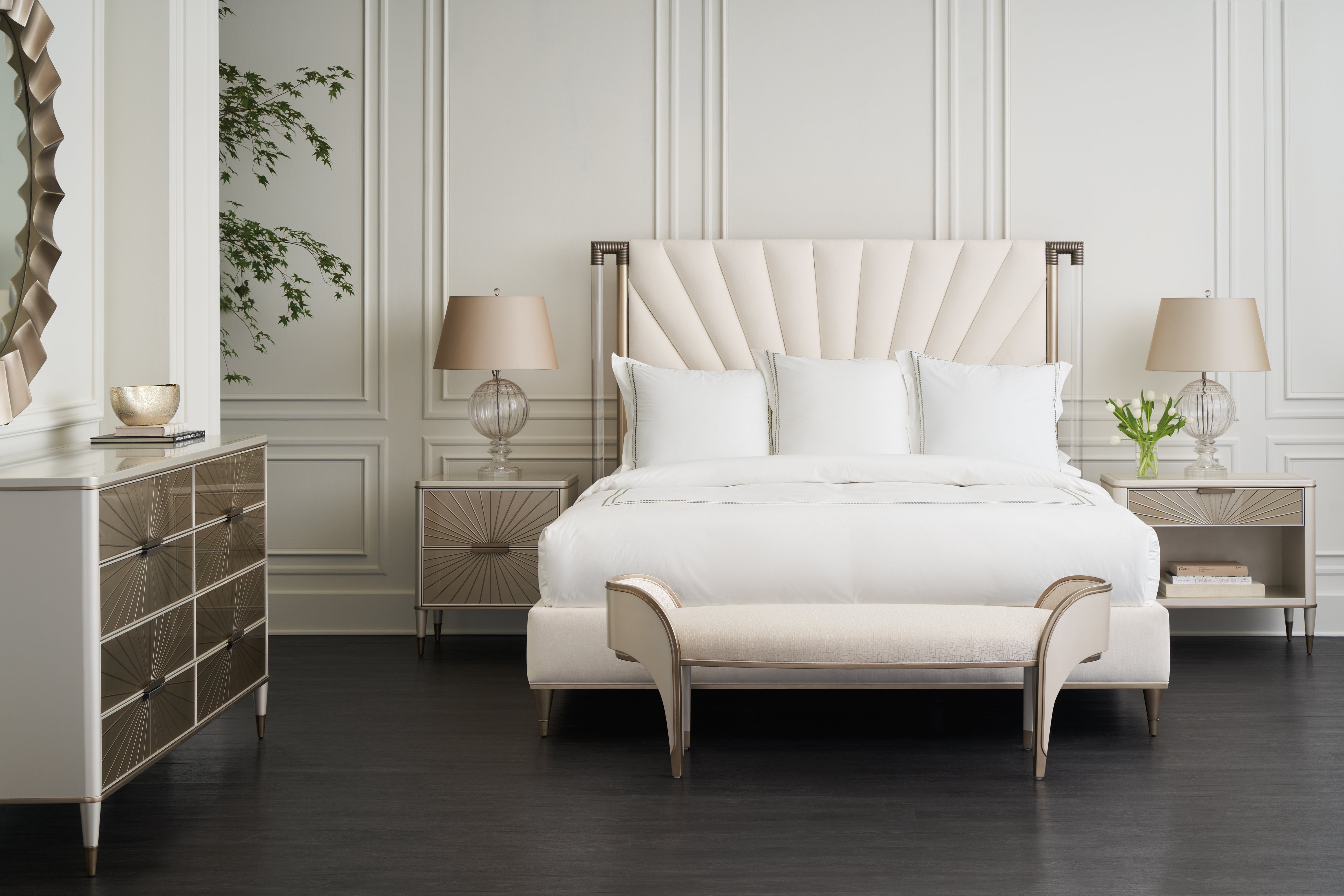 Caracole Valentina Uph Queen Bed