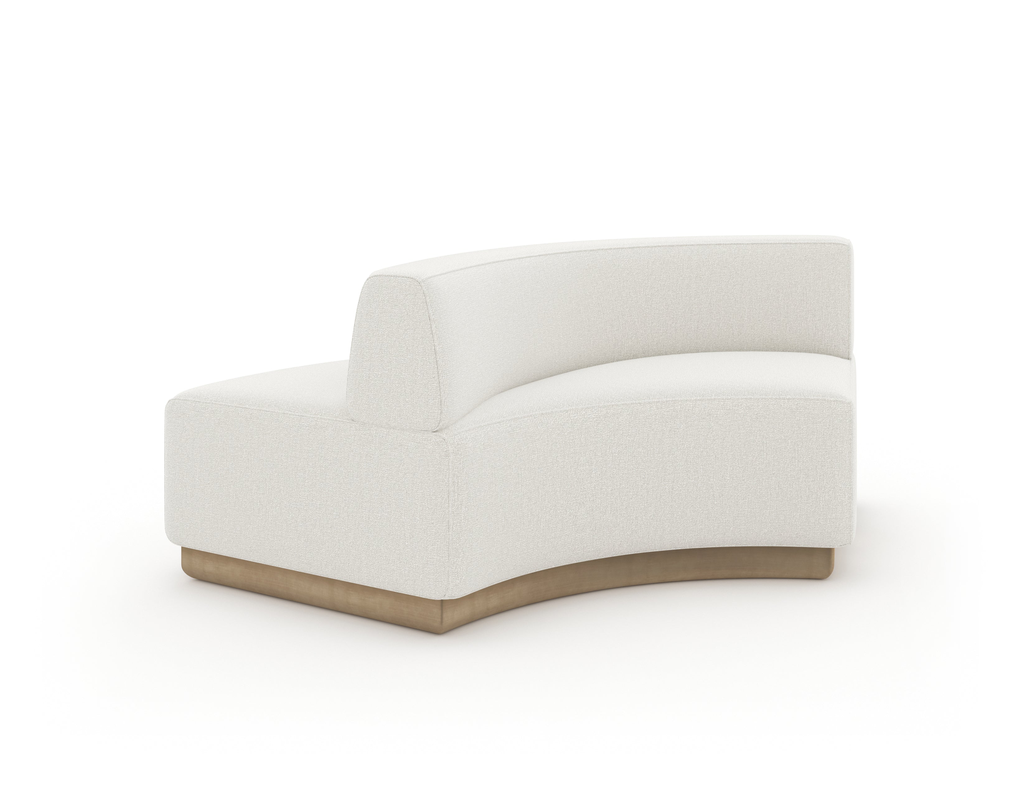 Caracole Crescent Armless Loveseat