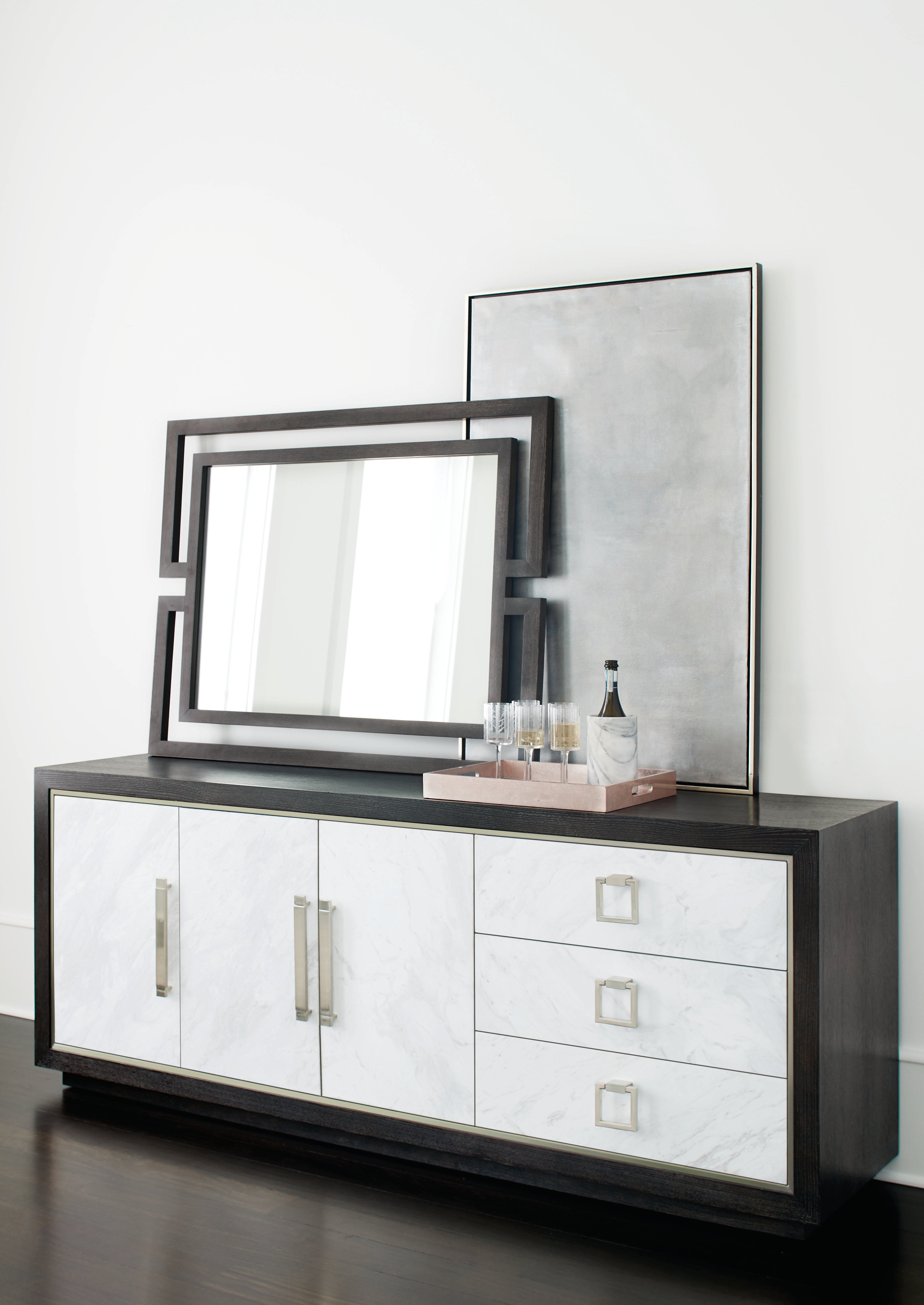 Bernhardt | Bernhardt Decorage Buffet - Cerused Mink / Silver Mist | 380132