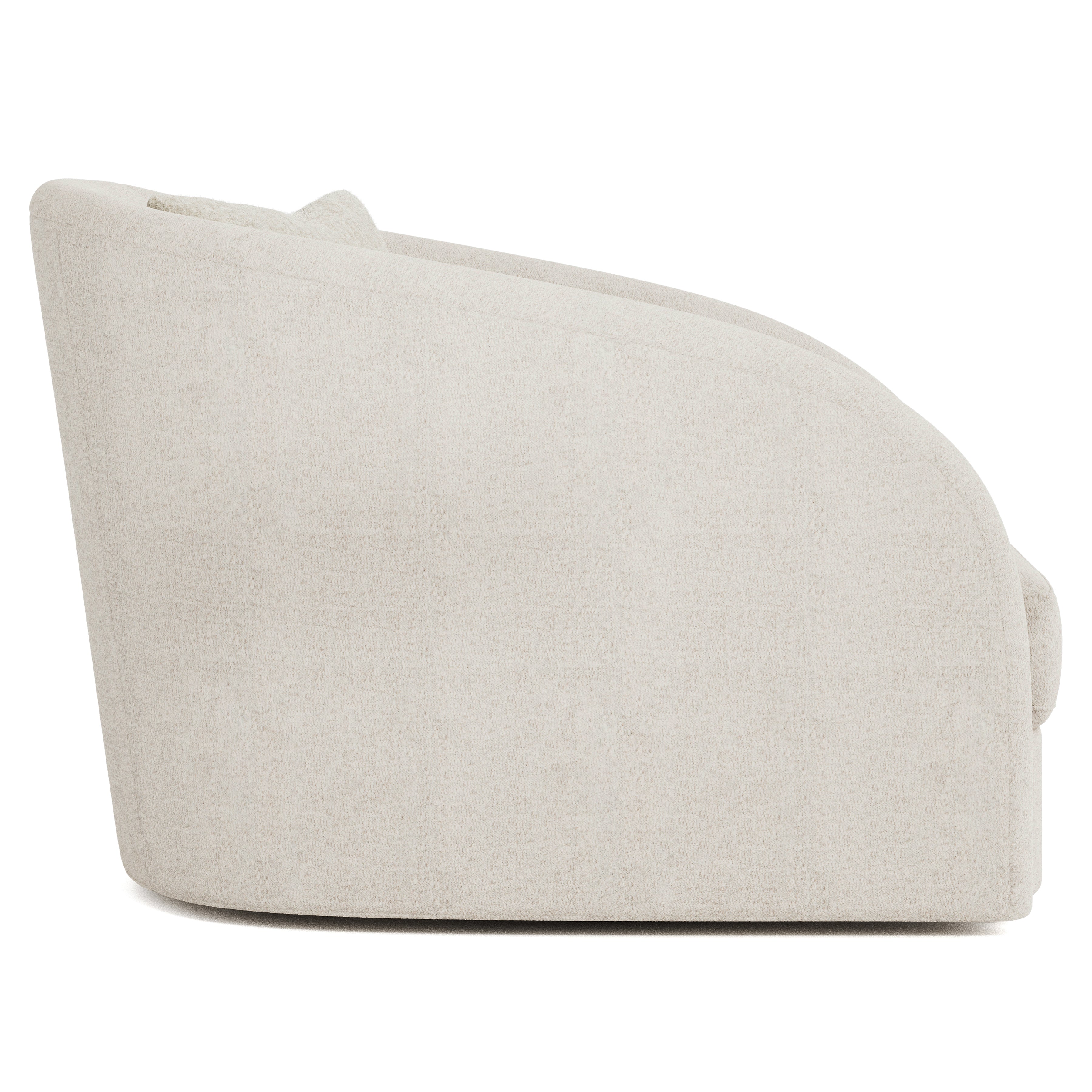 Bernhardt Living | Bernhardt Terra Fabric Swivel Chair - White/Cream | P1362SA