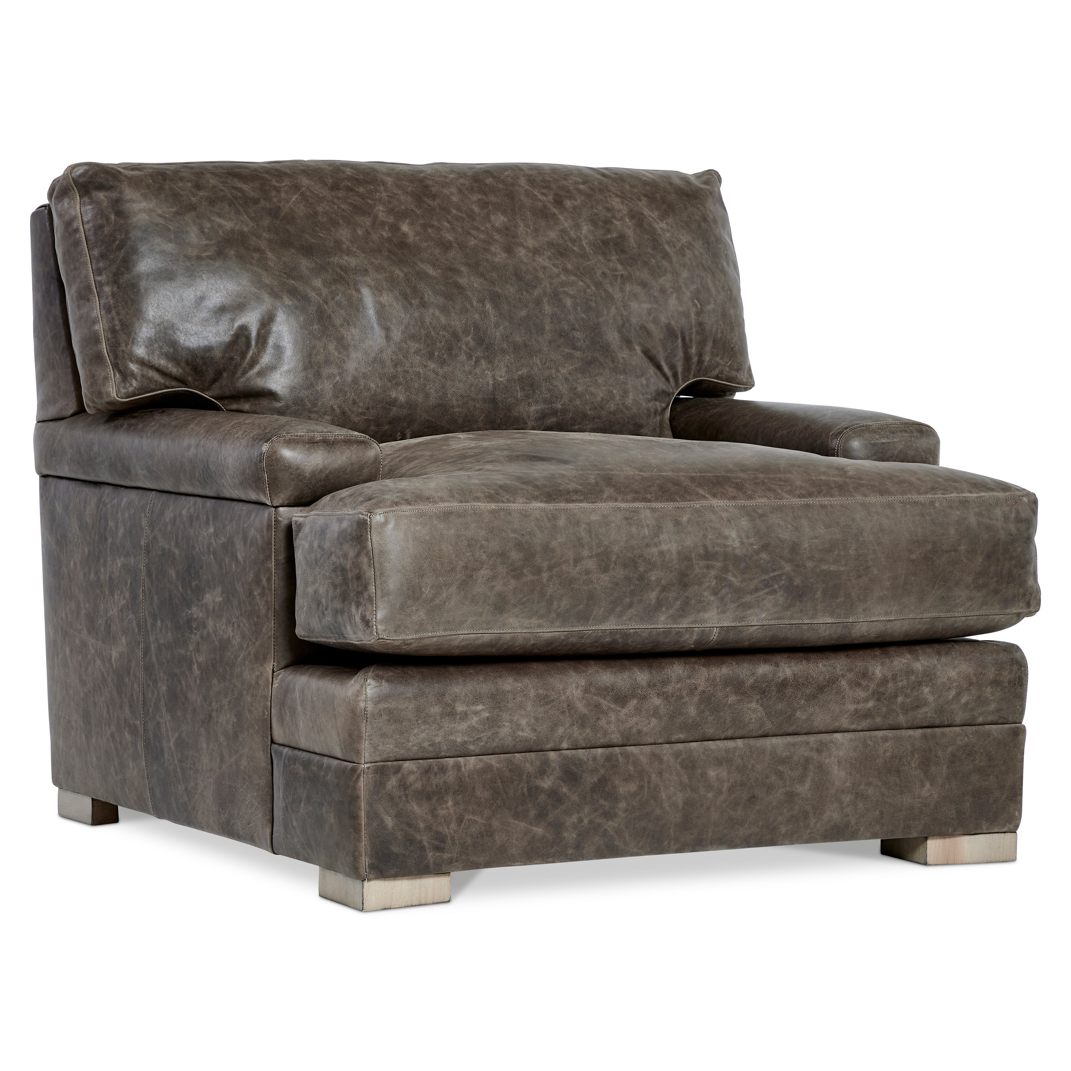Bernhardt Living | Bernhardt Burnham Leather Chair - Brown | 7202LO