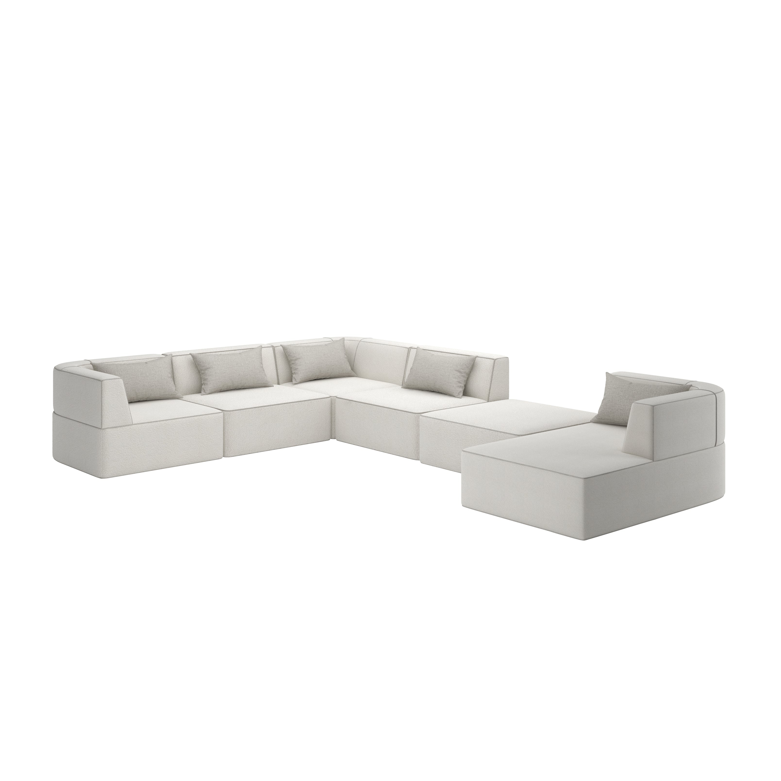 Caracole Marbella 6Pc Sectional