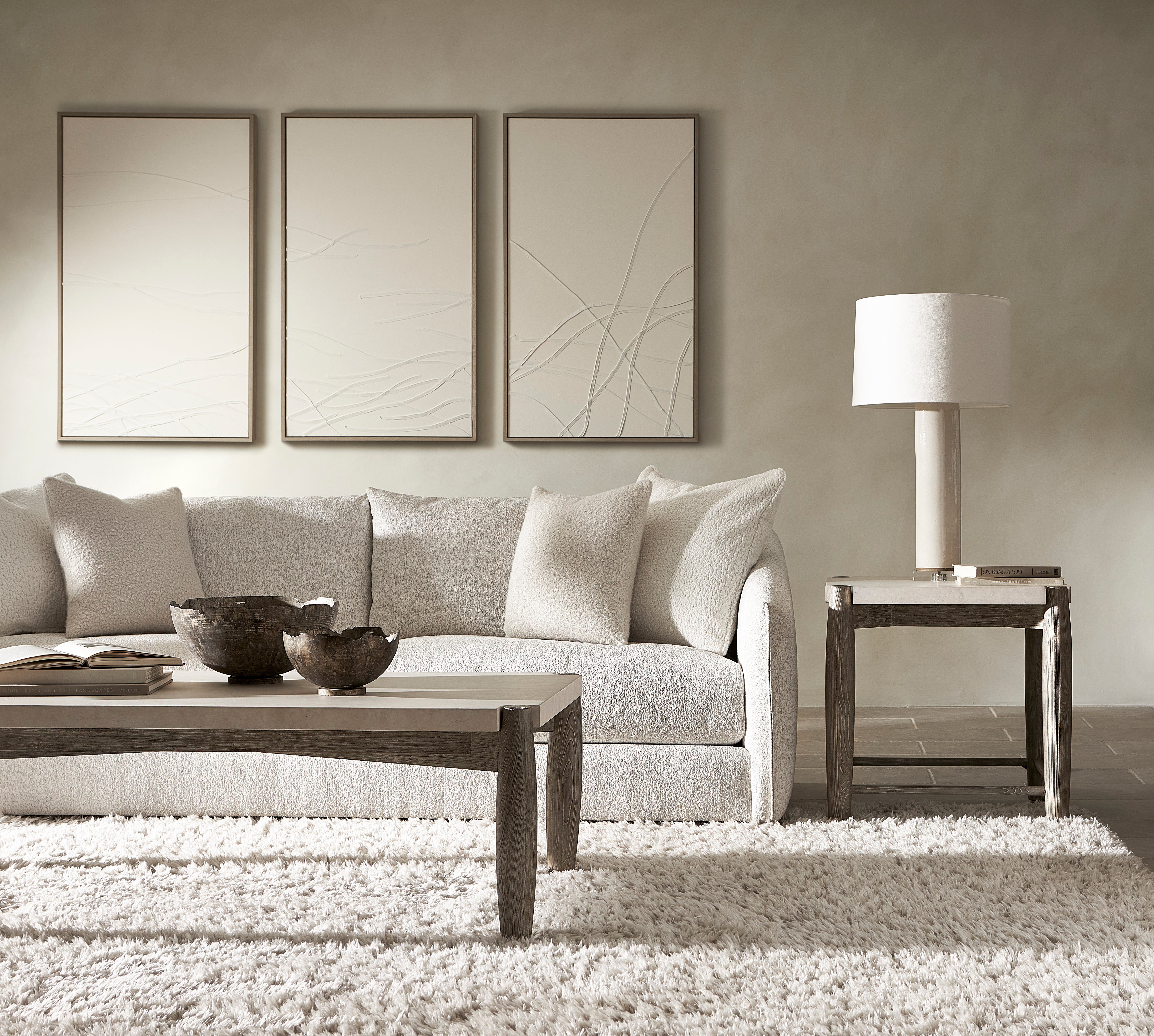 Bernhardt Living | Bernhardt Demi Fabric Sofa - White/Cream | P7907A