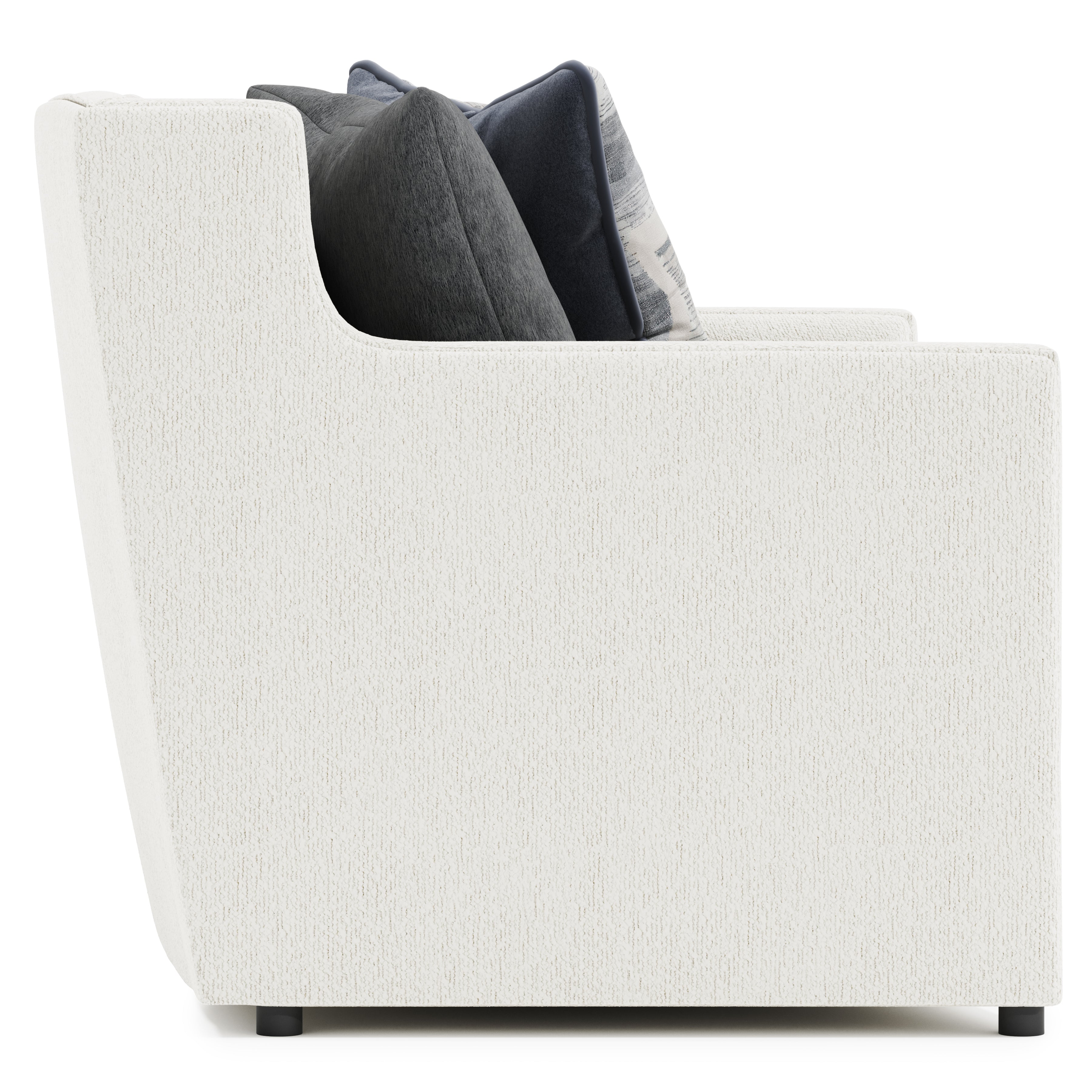 Bernhardt Living | Bernhardt Candace Fabric Sofa with Welt Trim - White/Cream | B7297A