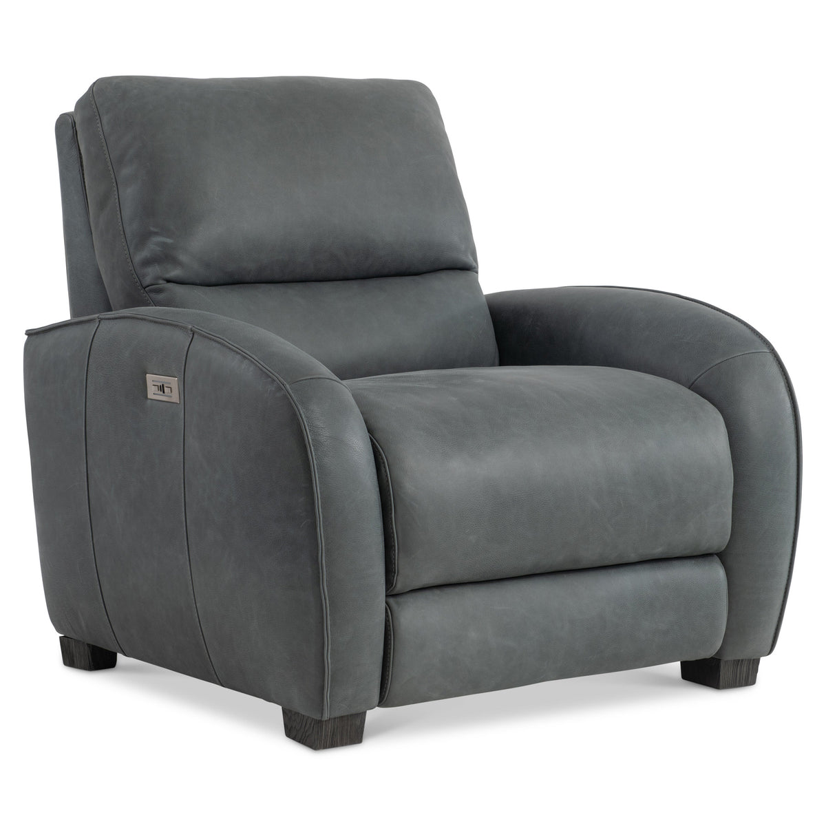 Bernhardt | Kyra Leather Power Motion Chair - Dark Grey | 492RLO