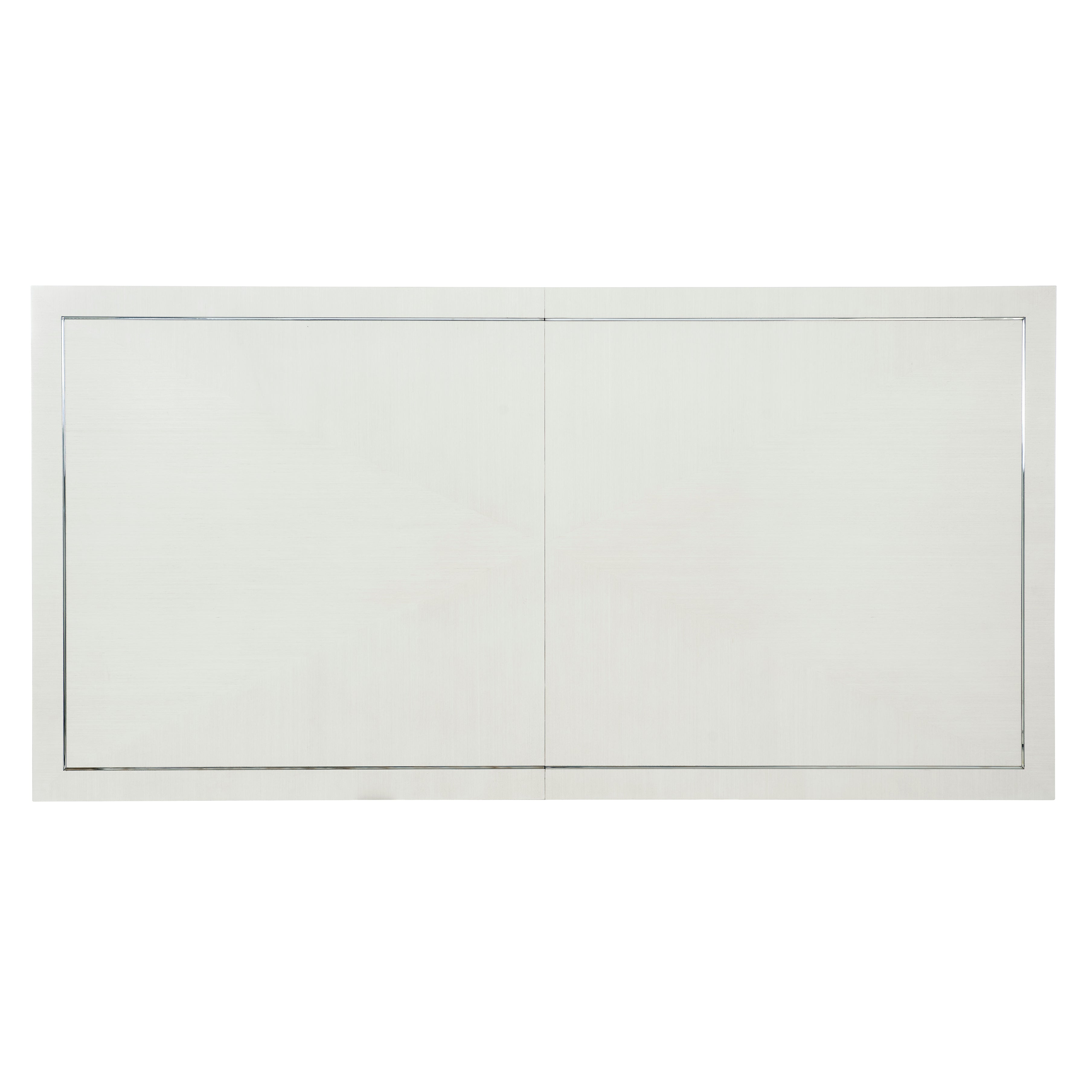 Bernhardt | Bernhardt Silhouette Rectangular Dining Table - Eggshell,Polished Stainless Steel | K1581