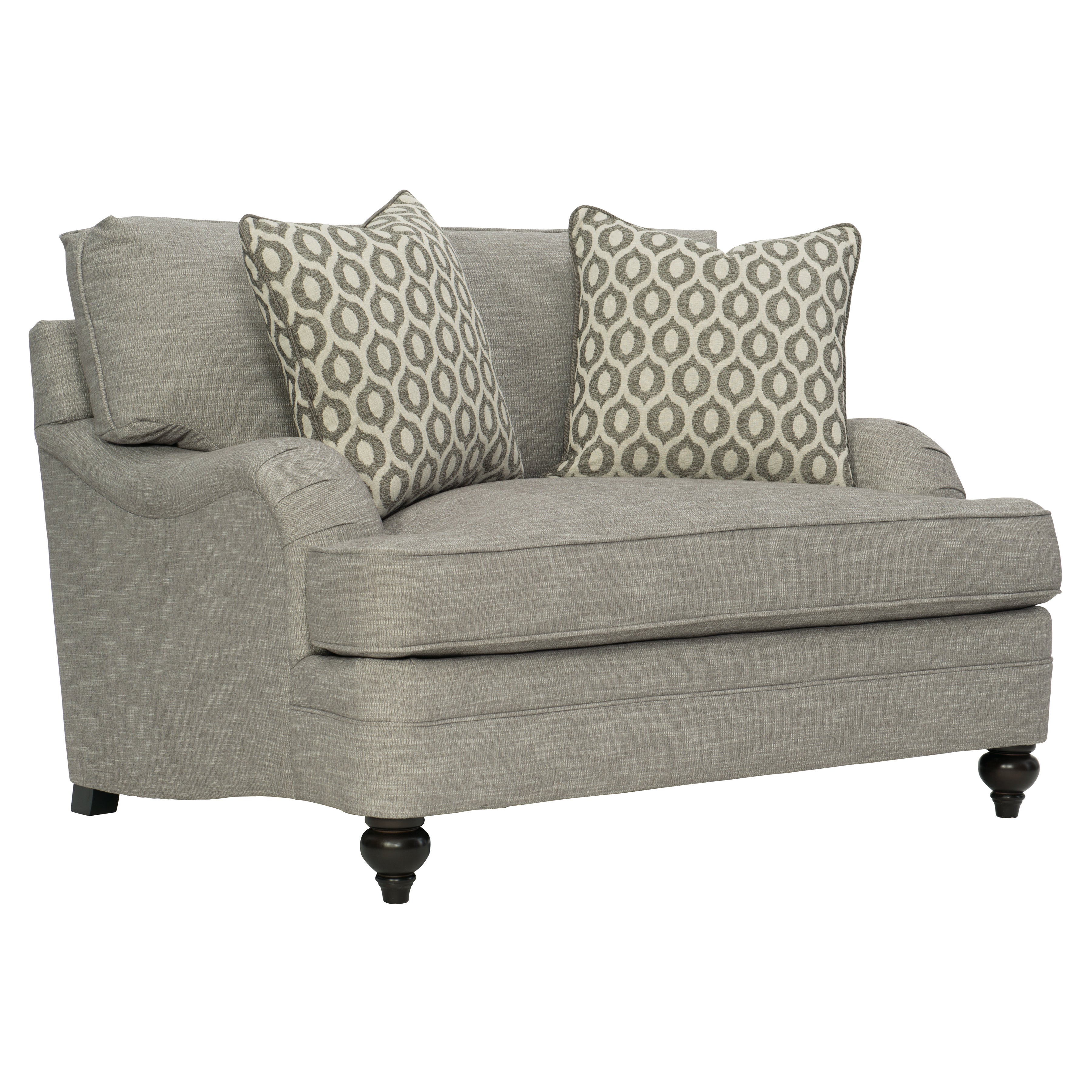 Bernhardt Living | Bernhardt Tarleton Chair 1/2 - Mocha | B4263G