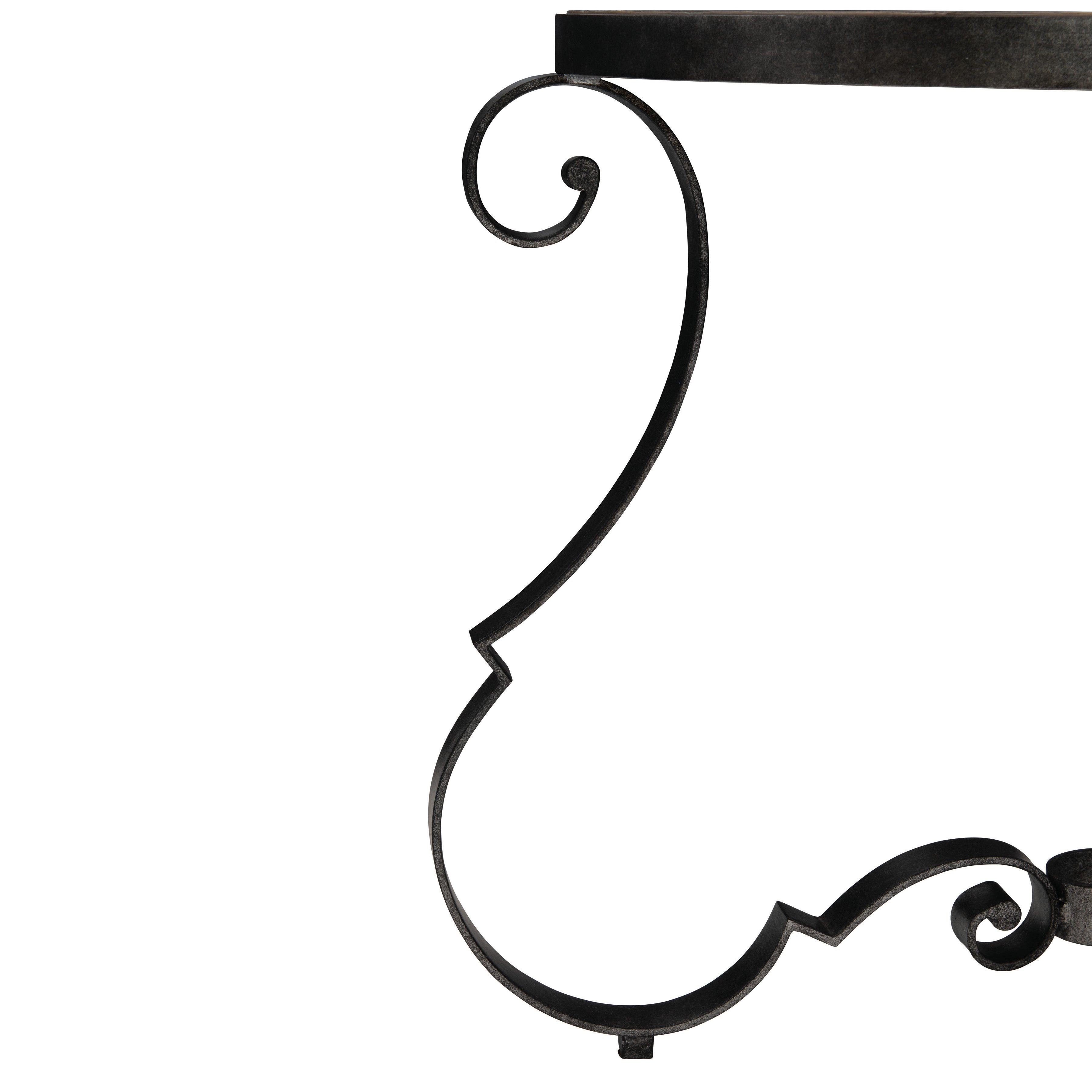 Bernhardt,Bernhardt Living | Bernhardt Villa Toscana Round Side Table - Criollo / Textured Carbone | 302125