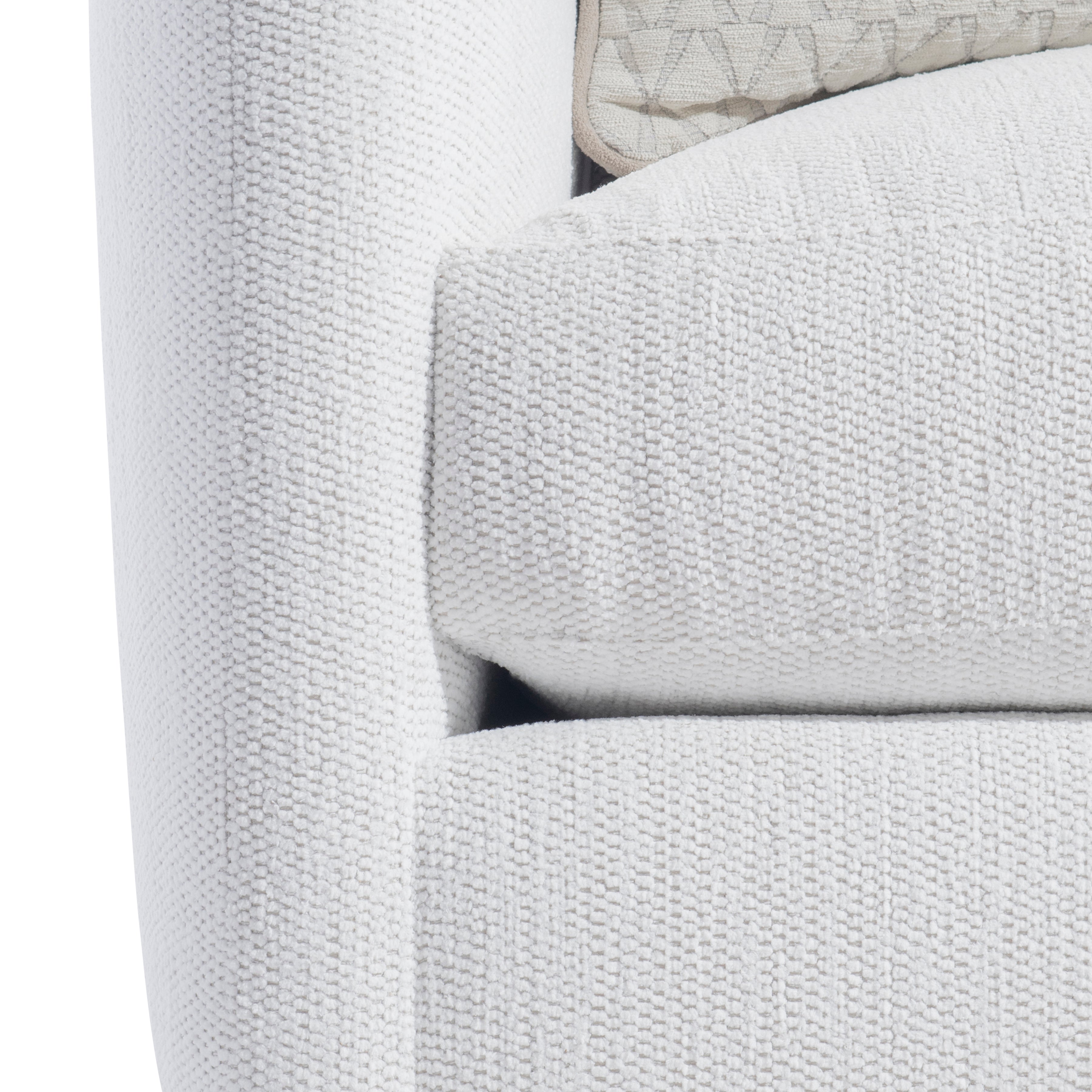 Bernhardt Living | Bernhardt Rory Fabric Swivel Chair - White/Cream | P7852SA