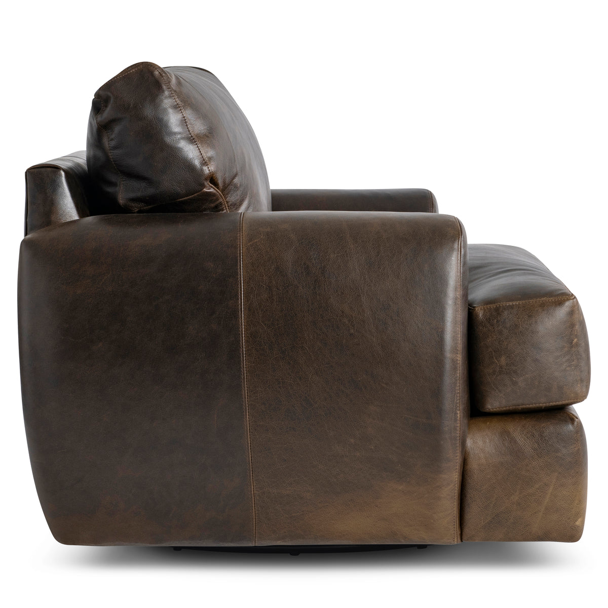 Bernhardt | Cameron Leather Swivel Chair - Brown | 1902SLO