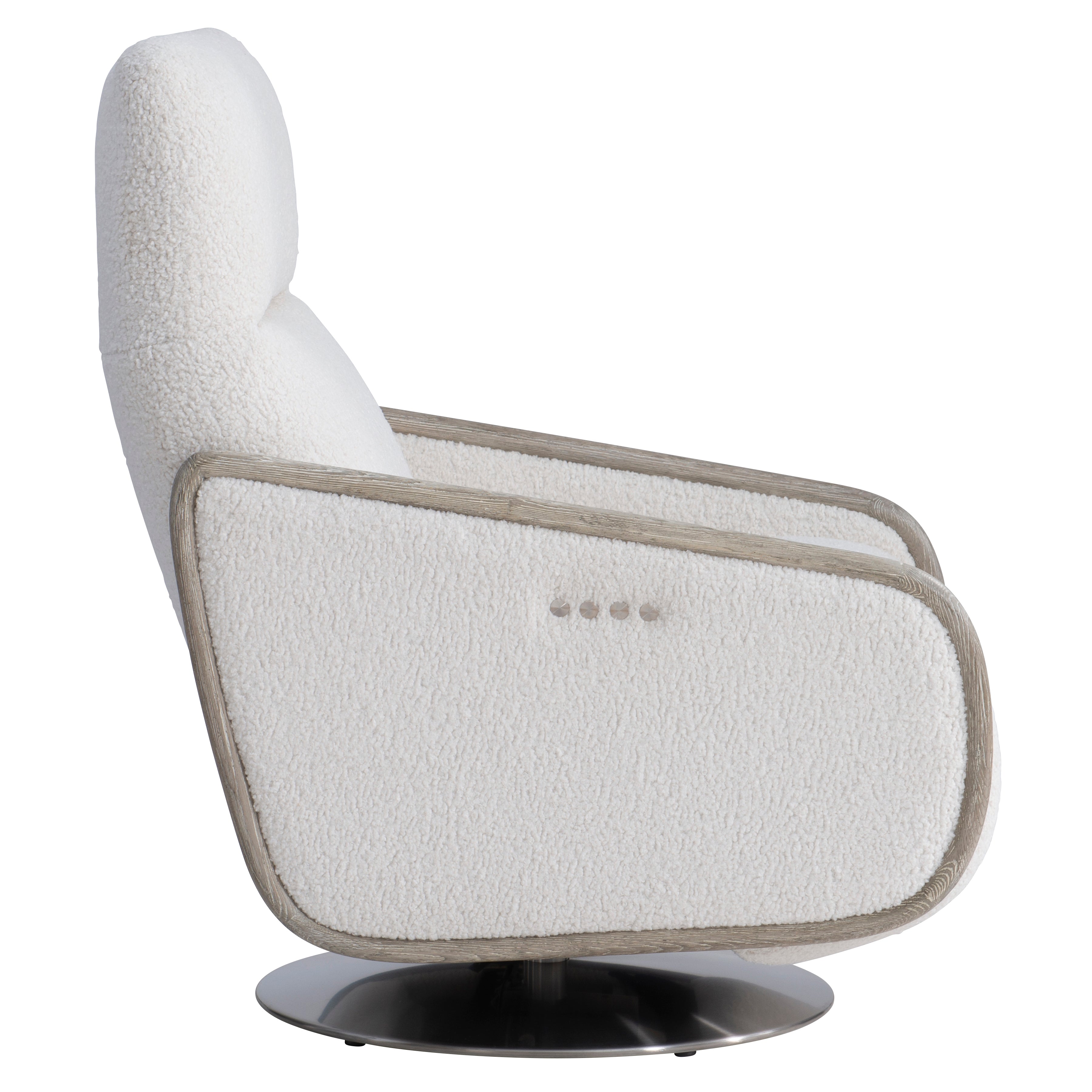 Bernhardt Living,Bernhardt Motion | Bernhardt Malory Fabric Power Motion Chair - White/Cream | B402RO
