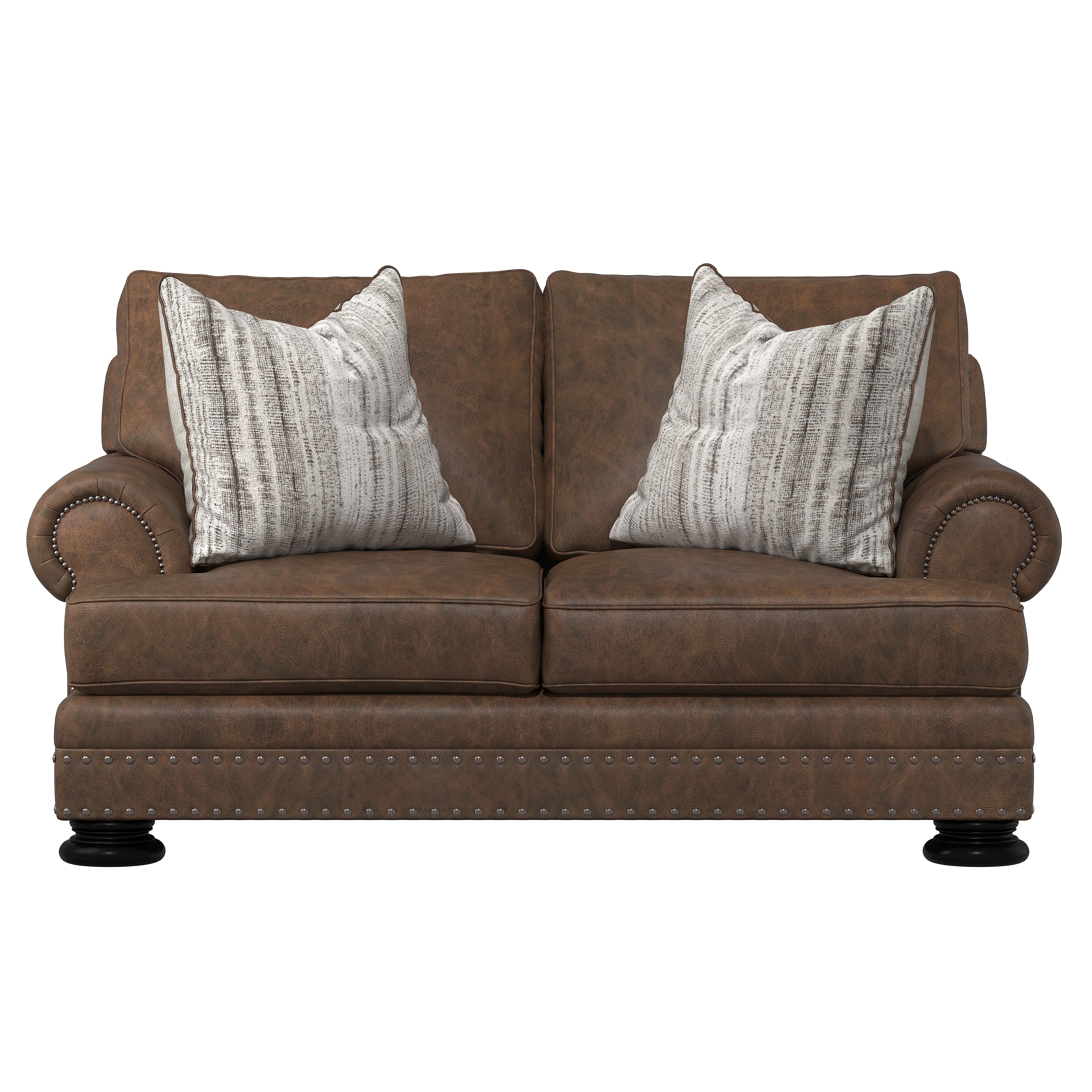 Bernhardt Living | Bernhardt Foster Leather Loveseat - Brown | 5375LMO