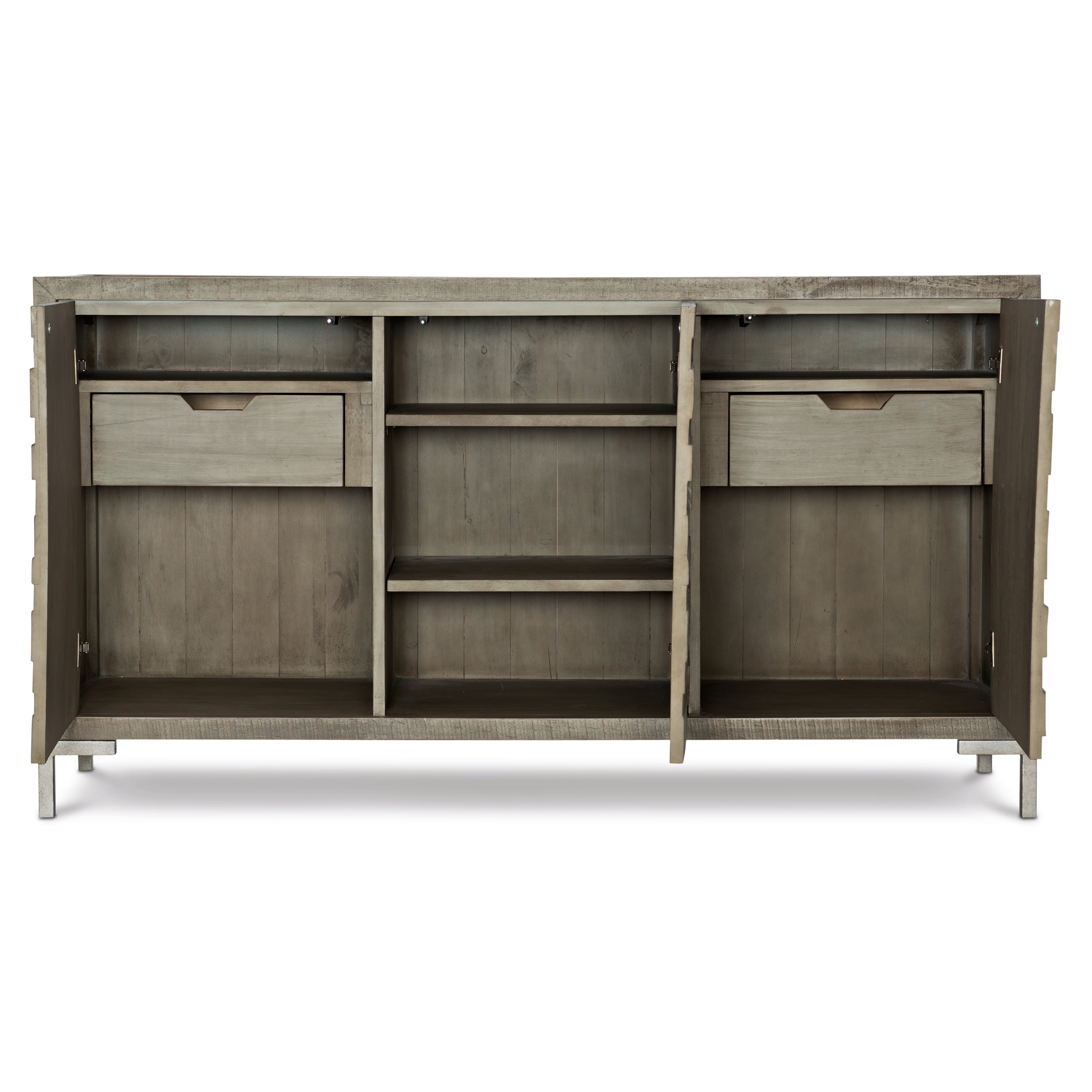 Bernhardt Loft | Bernhardt Shaw Buffet - Morel / Glazed Silver | 398132G