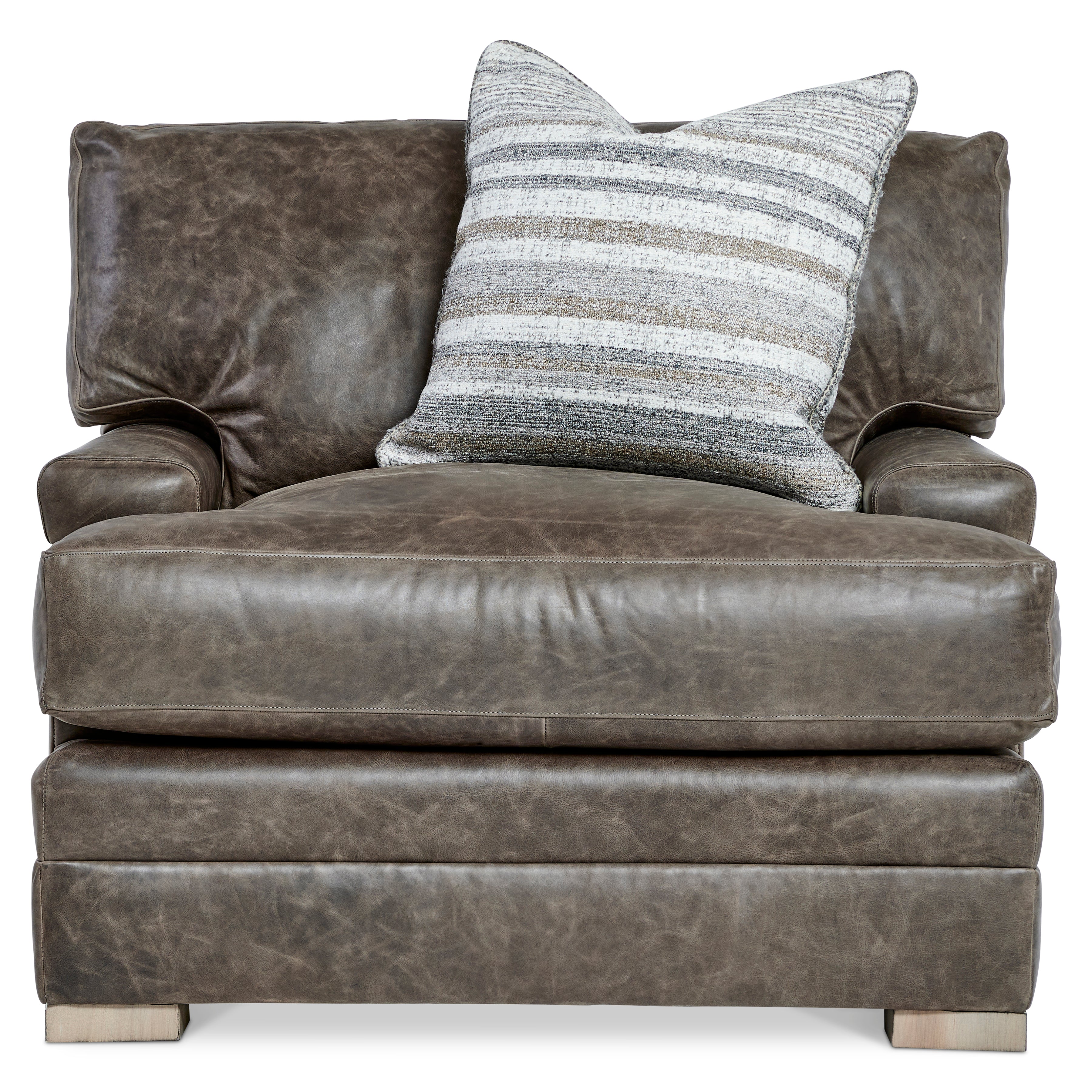 Bernhardt Living | Bernhardt Burnham Leather Chair - Brown | 7202LO