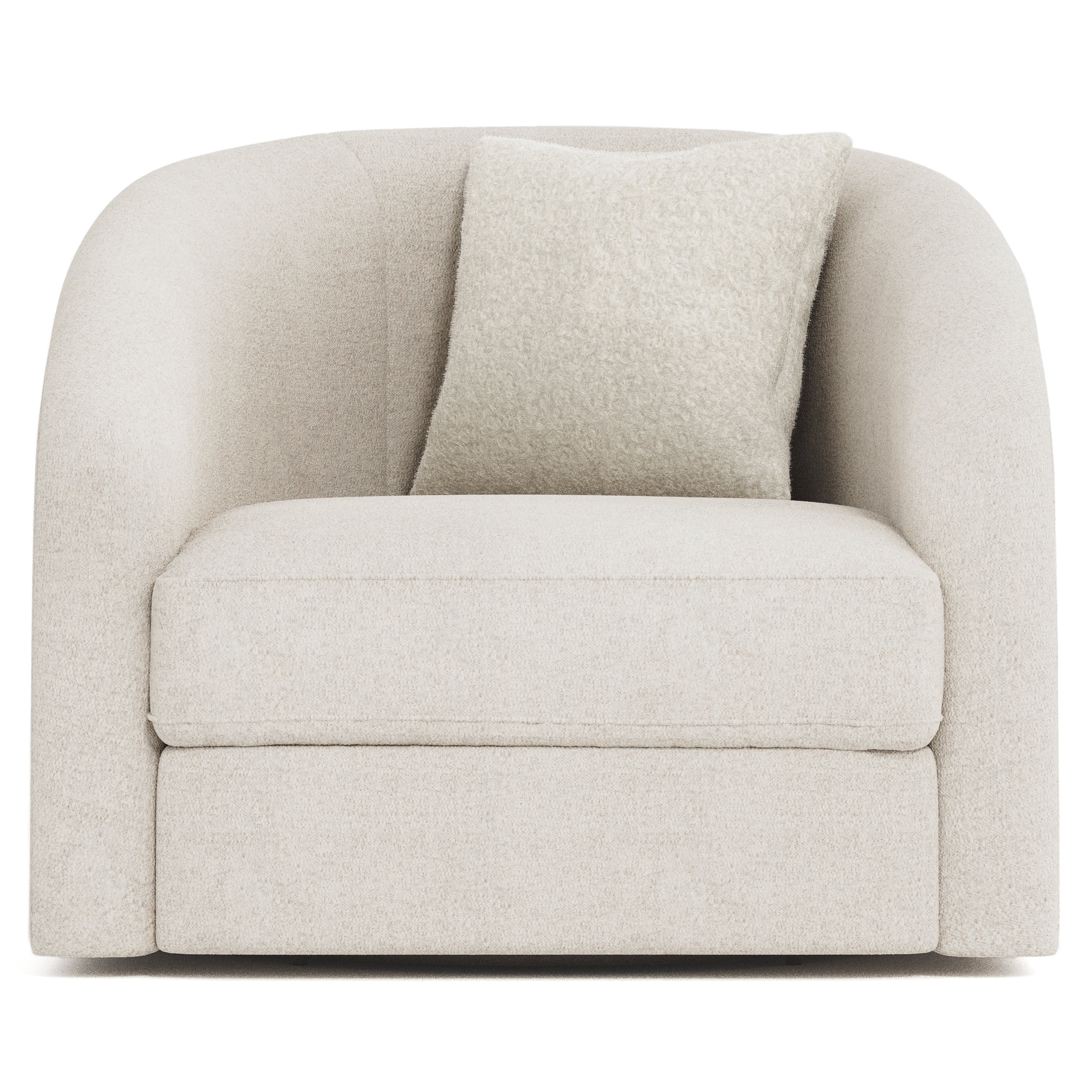 Bernhardt Living | Bernhardt Terra Fabric Swivel Chair - White/Cream | P1362SA
