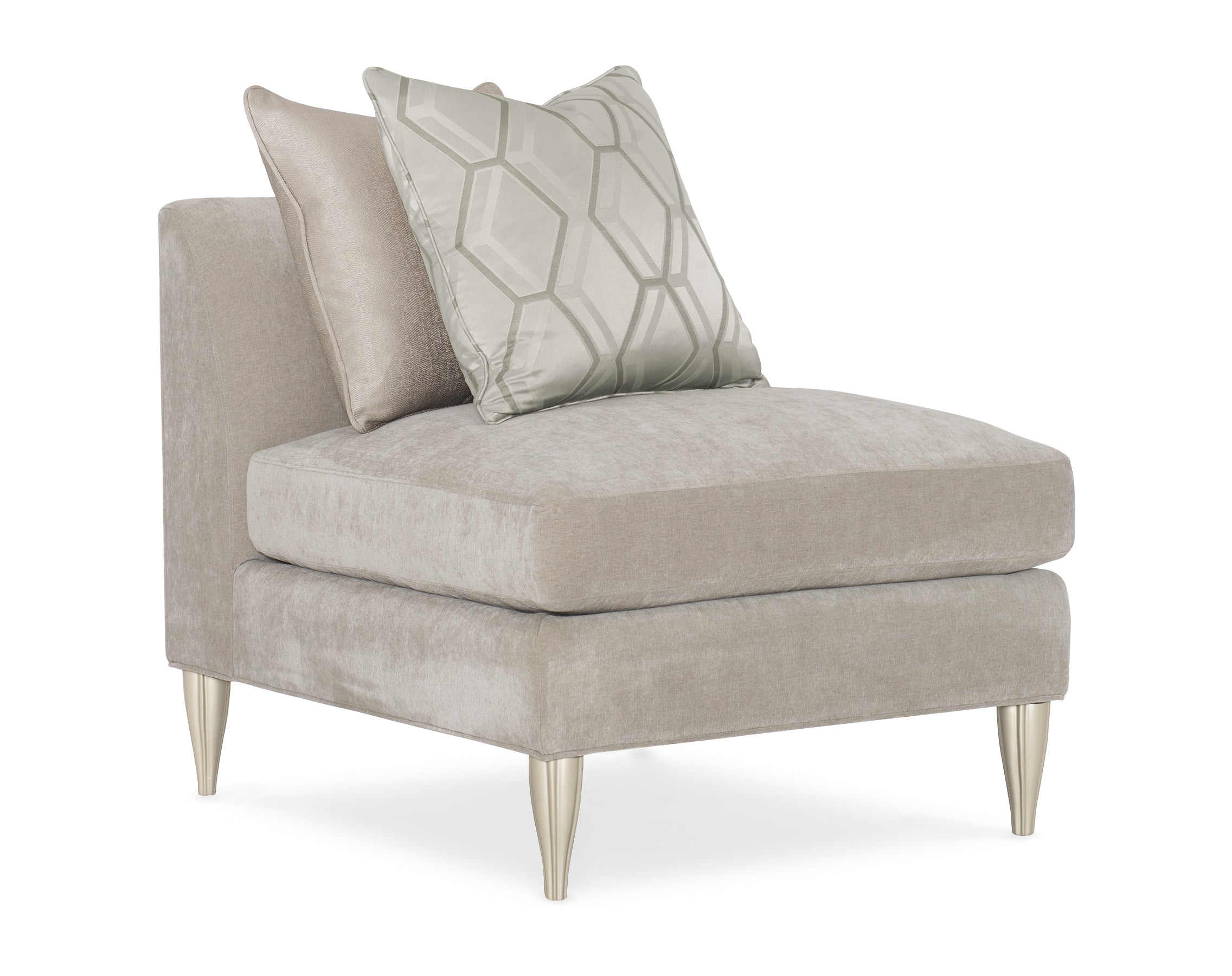 Caracole Fret Knot Armless Chair