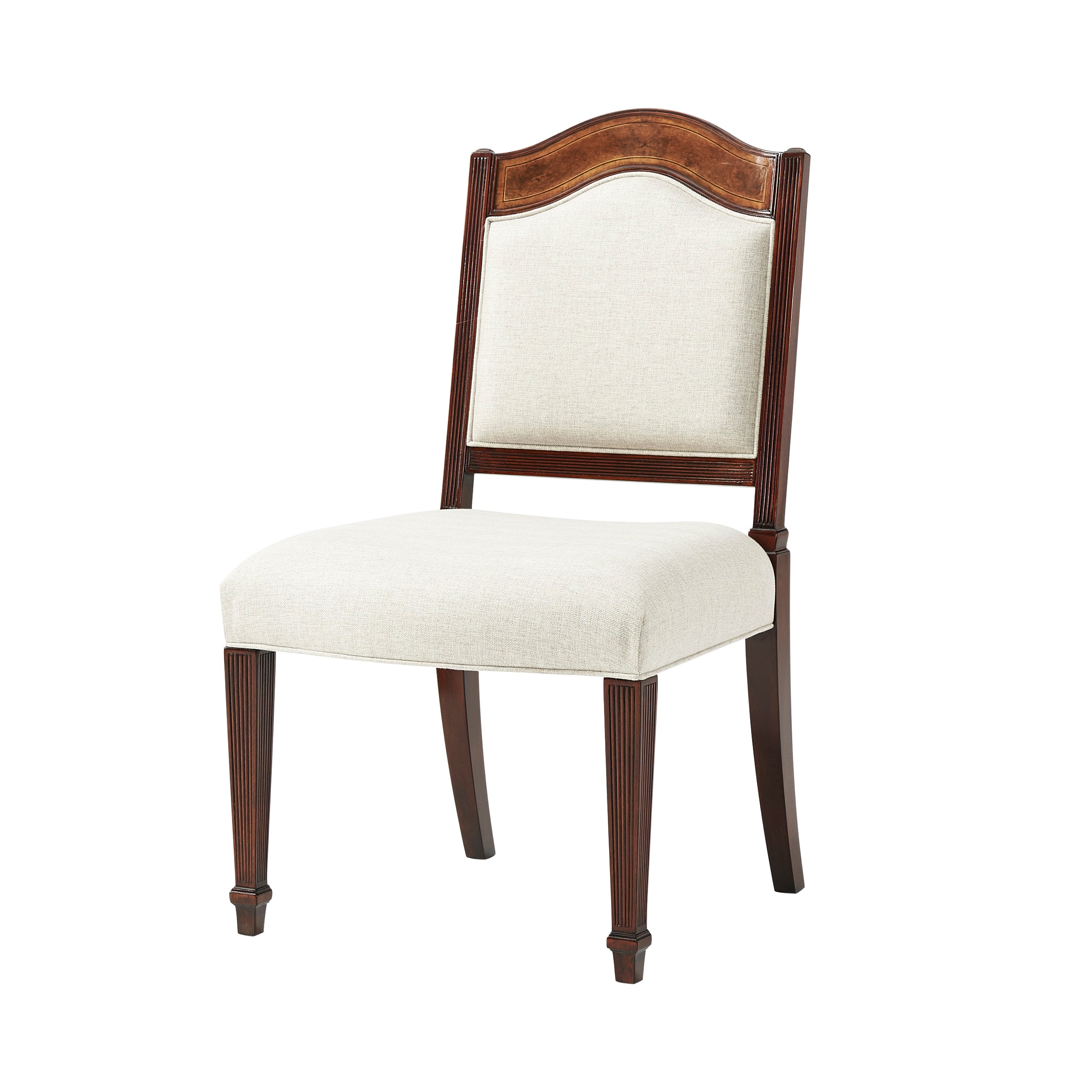 Theodore Alexander Sheraton's Satinwood Side Chair — VCF565.2D-Silverdale 55/VCF663.2D-Southampton 55/VCF942.1A2D-Fenesatin 55