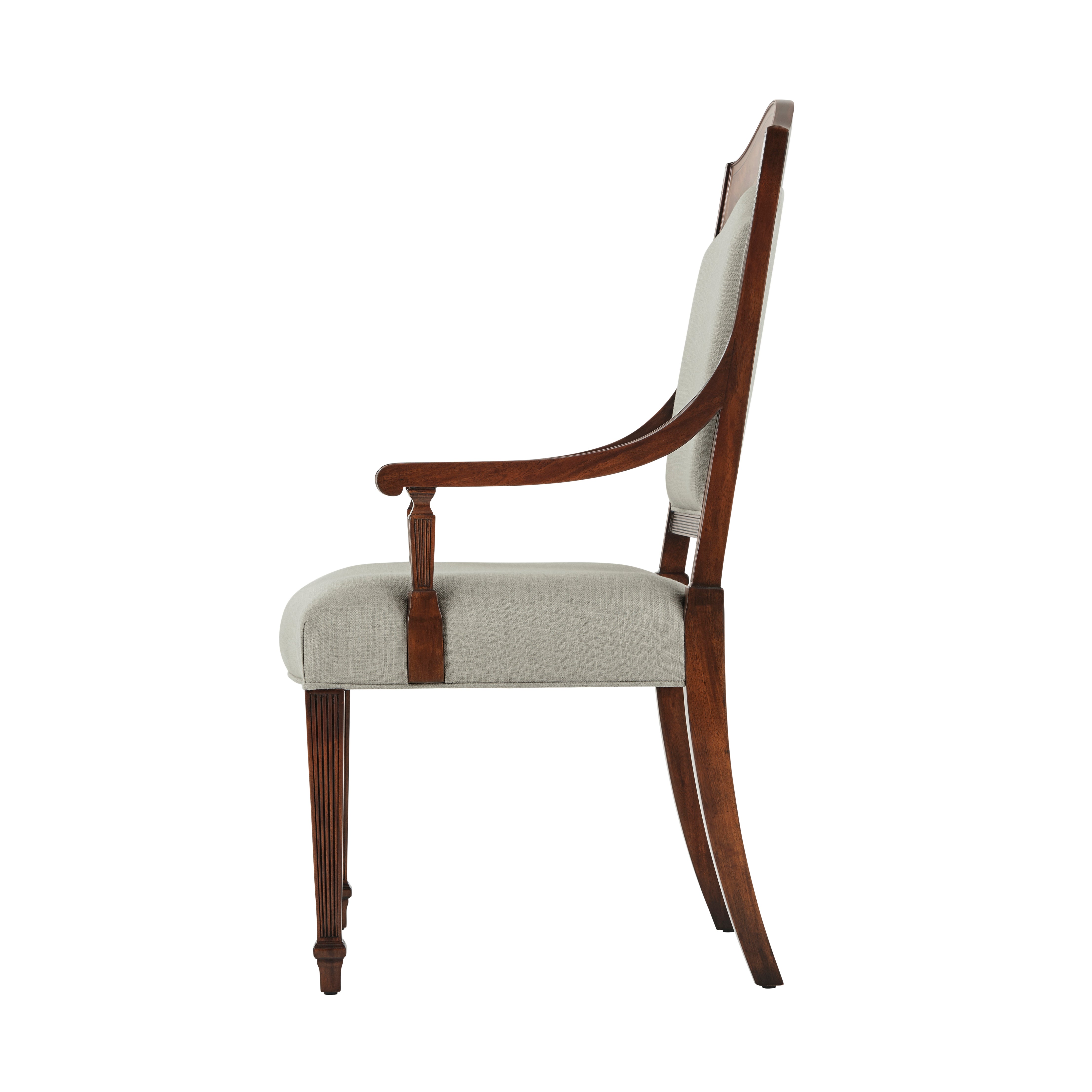 Theodore Alexander Sheraton's Satinwood Armchair — Silverdale 55/Southampton 55/Fenesatin