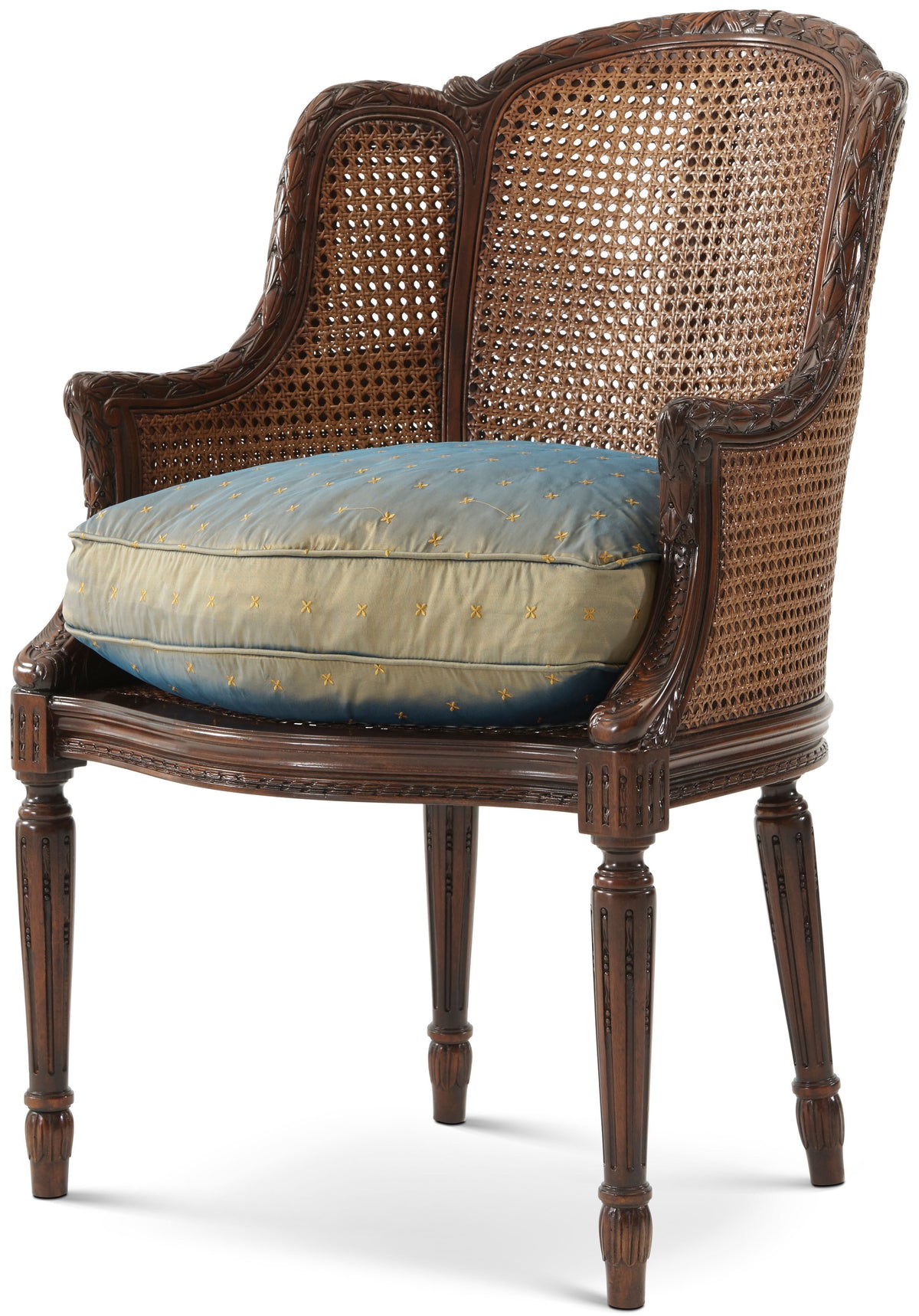Theodore Alexander | Louis Bergère - Walnut / Antique Rattan | 4200-046.1ABM