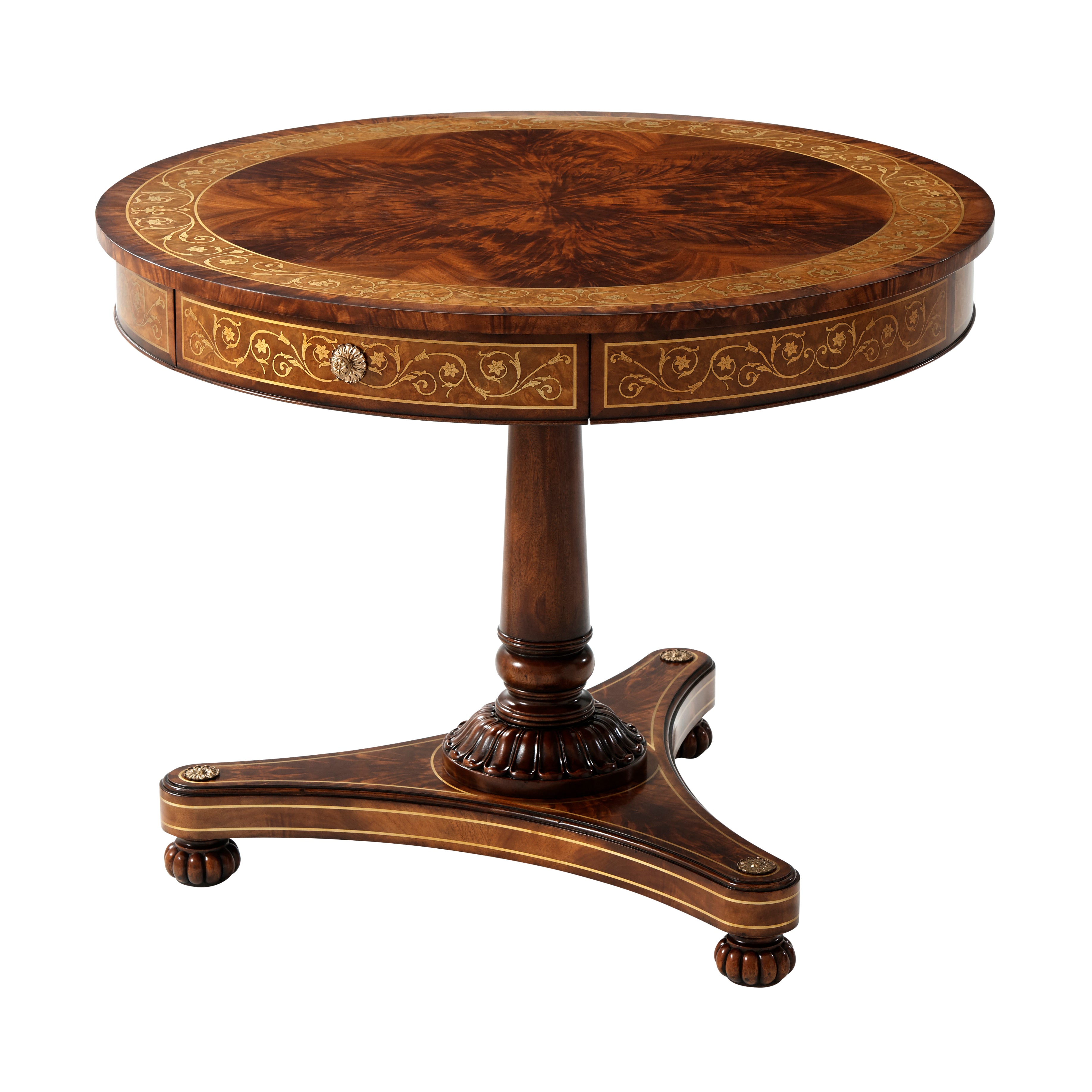 Theodore Alexander The Scrolling Vine Centre Table — Ramsey Mahogany/Lacquer Only