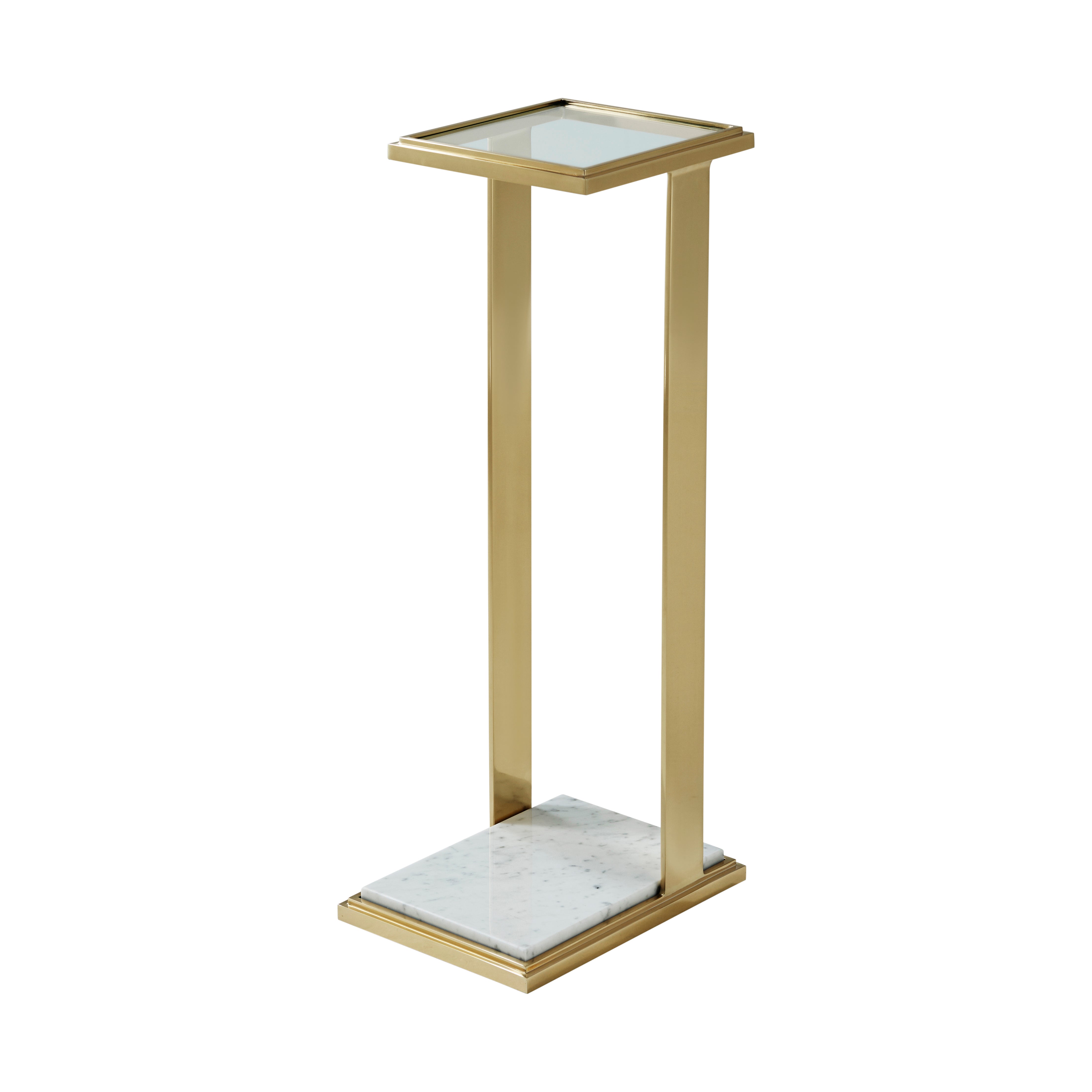 Theodore Alexander San Clemente Accent Table III — MCF033-Polished Lacquered Brass (PLB)