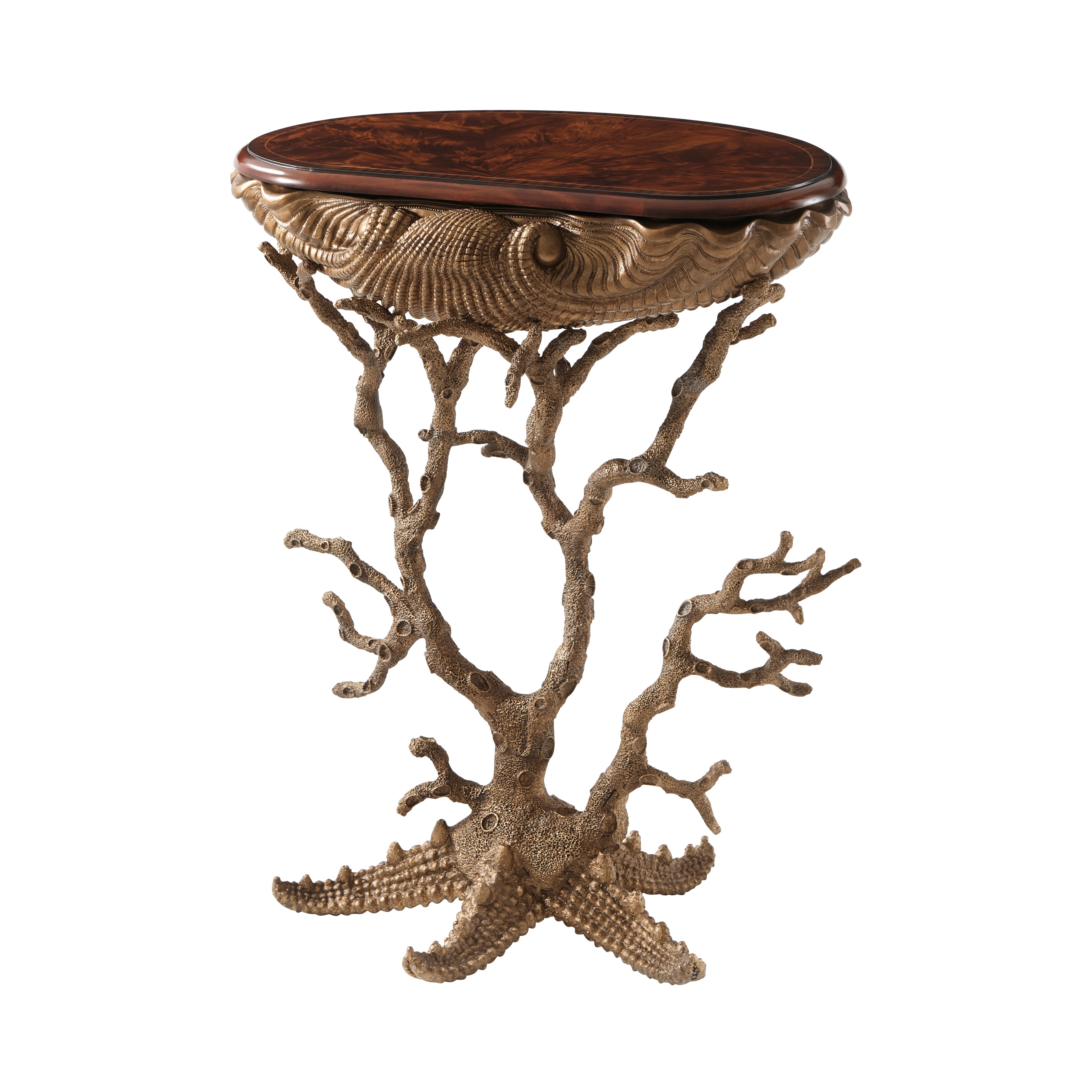 Theodore Alexander Gilt Grotto Accent Console Table — VCF591 - Georgian