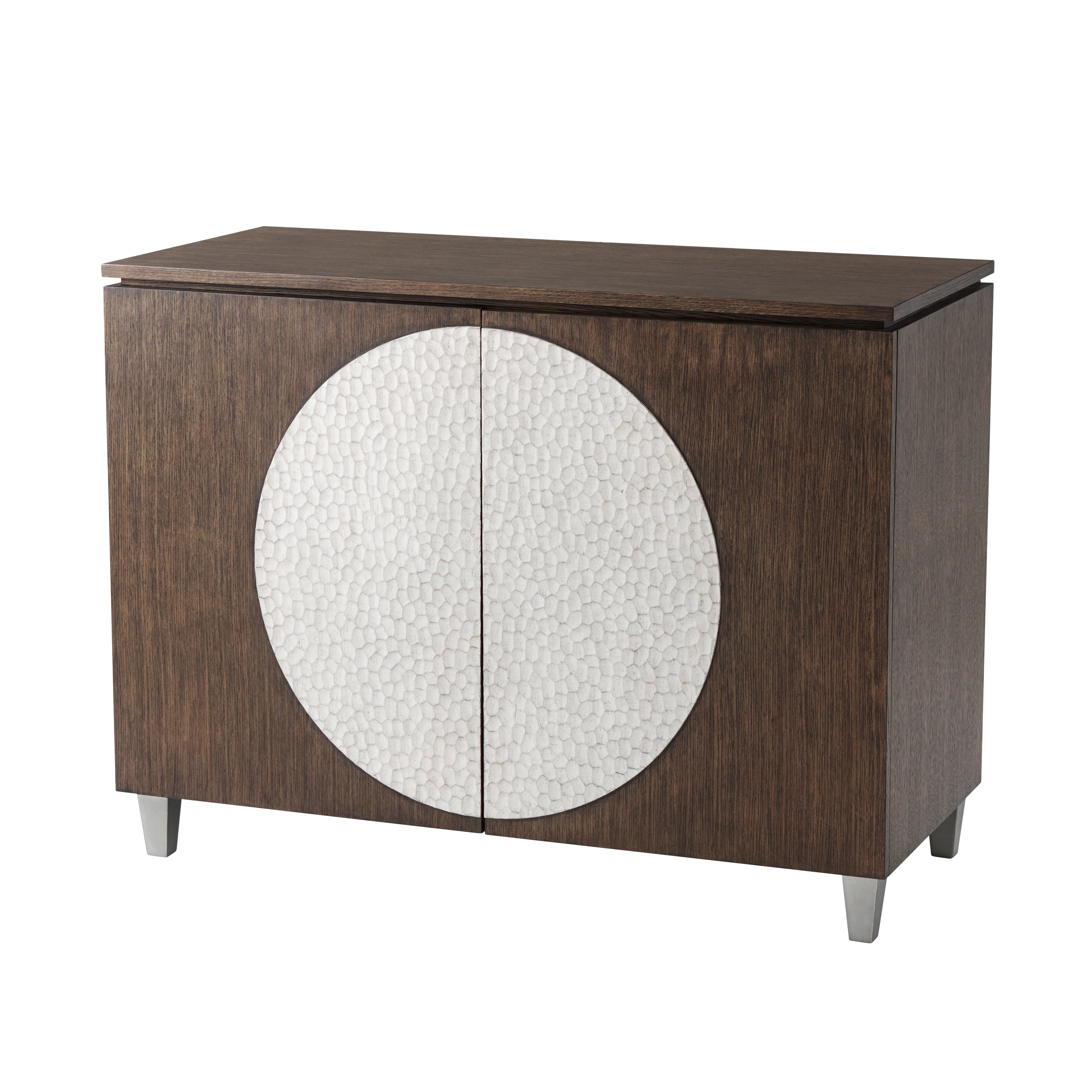 Theodore Alexander Ricardo Decorative Cabinet — PCF1041.2G - Matte Tungsten\ VCF1569.1C2H - Charteris\ PCF1033.1B2H - Gowan Interior
