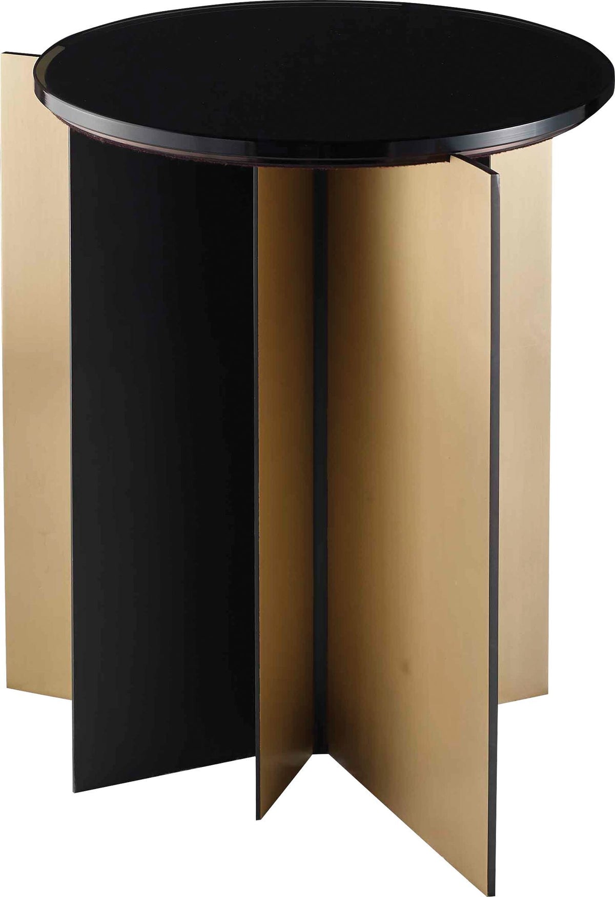 Baker | Ray Drink Table - Graphite Glass | 8759