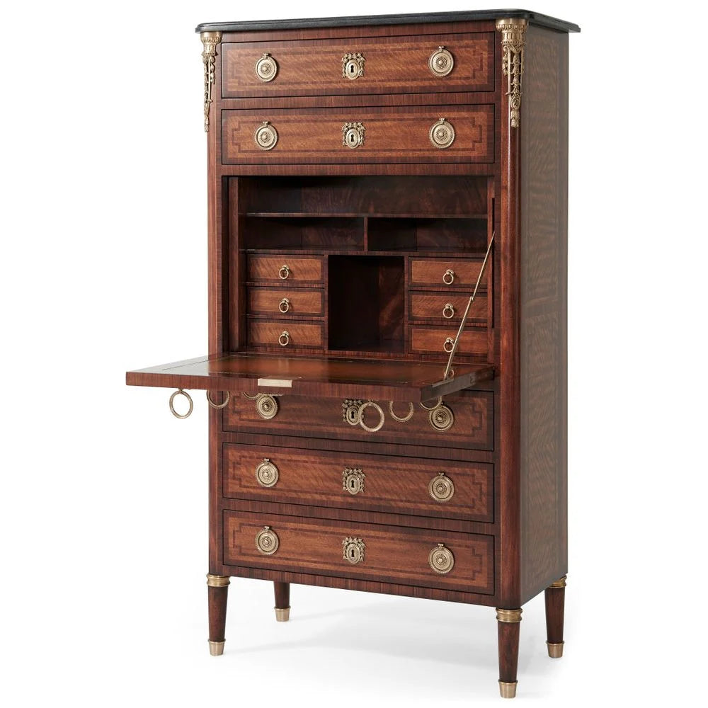 Theodore Alexander | The Princess of Wales Bedroom Fall Front Desk & Bureaux - Camden Walnut | AL65001