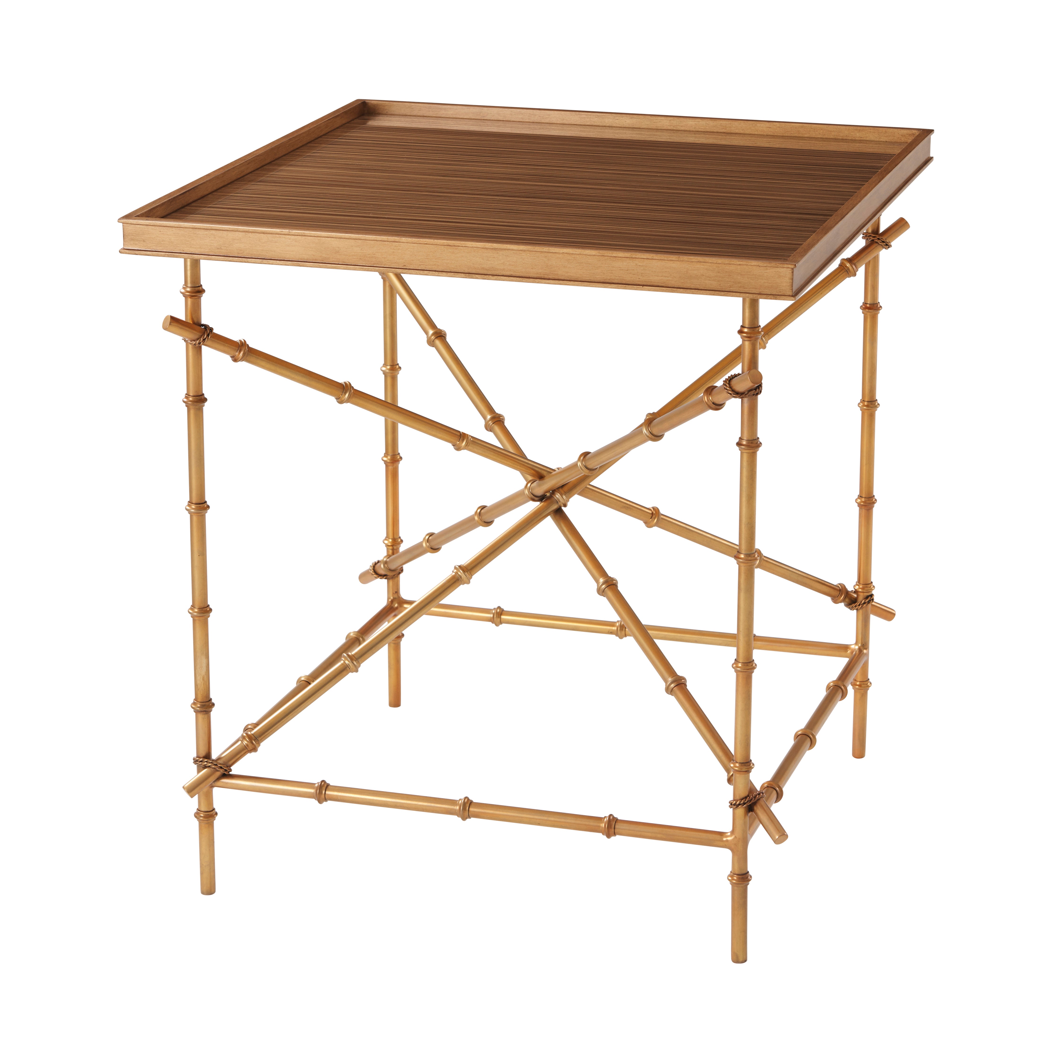 Theodore Alexander Ingrid Side Table — PCF1066.2A - Painted Gold AH