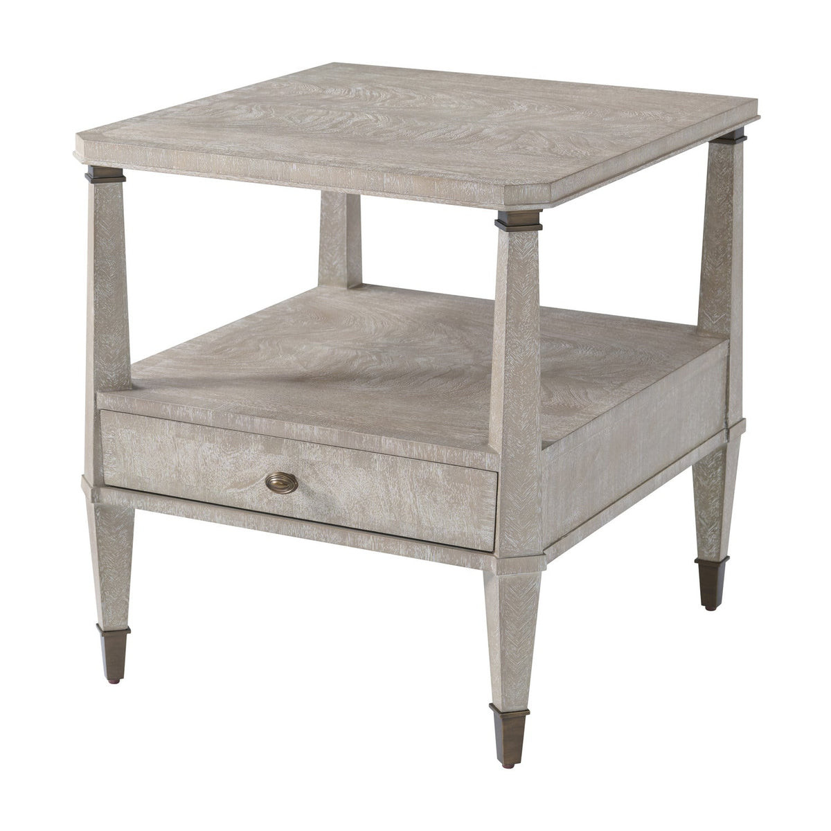 Theodore Alexander | Griffin Side Table - Marlborough Geo Coast | AXH50040.C424