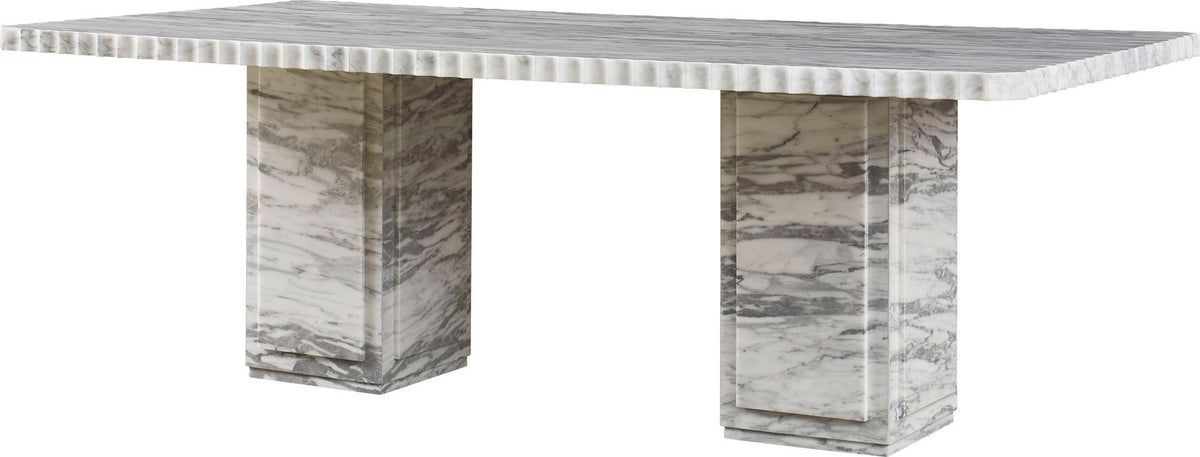 Baker | Marquis Rectangle Dining Table - Rectangle Arabescato Marble | BAA3239