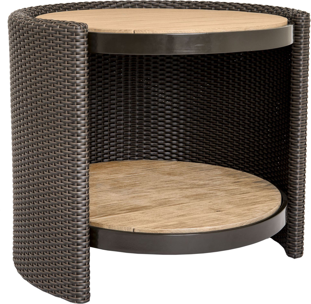 McGuire | Horizon Outdoor End Table - Driftwood w/Driftwood Frame | BB-205