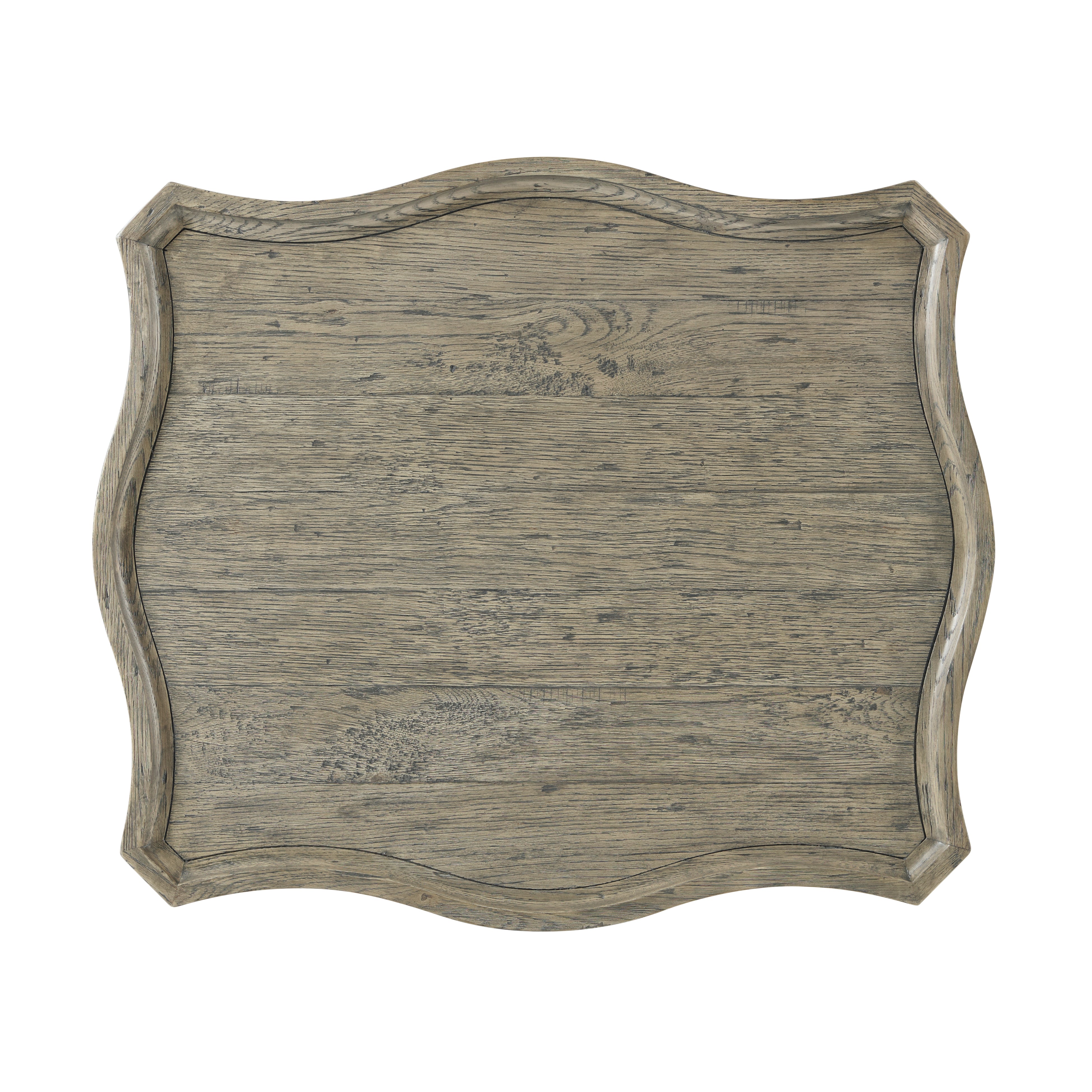 Theodore Alexander Ennis Serpentine Side Table — VCF1694.1D2GB3F - Grey Echo Oak