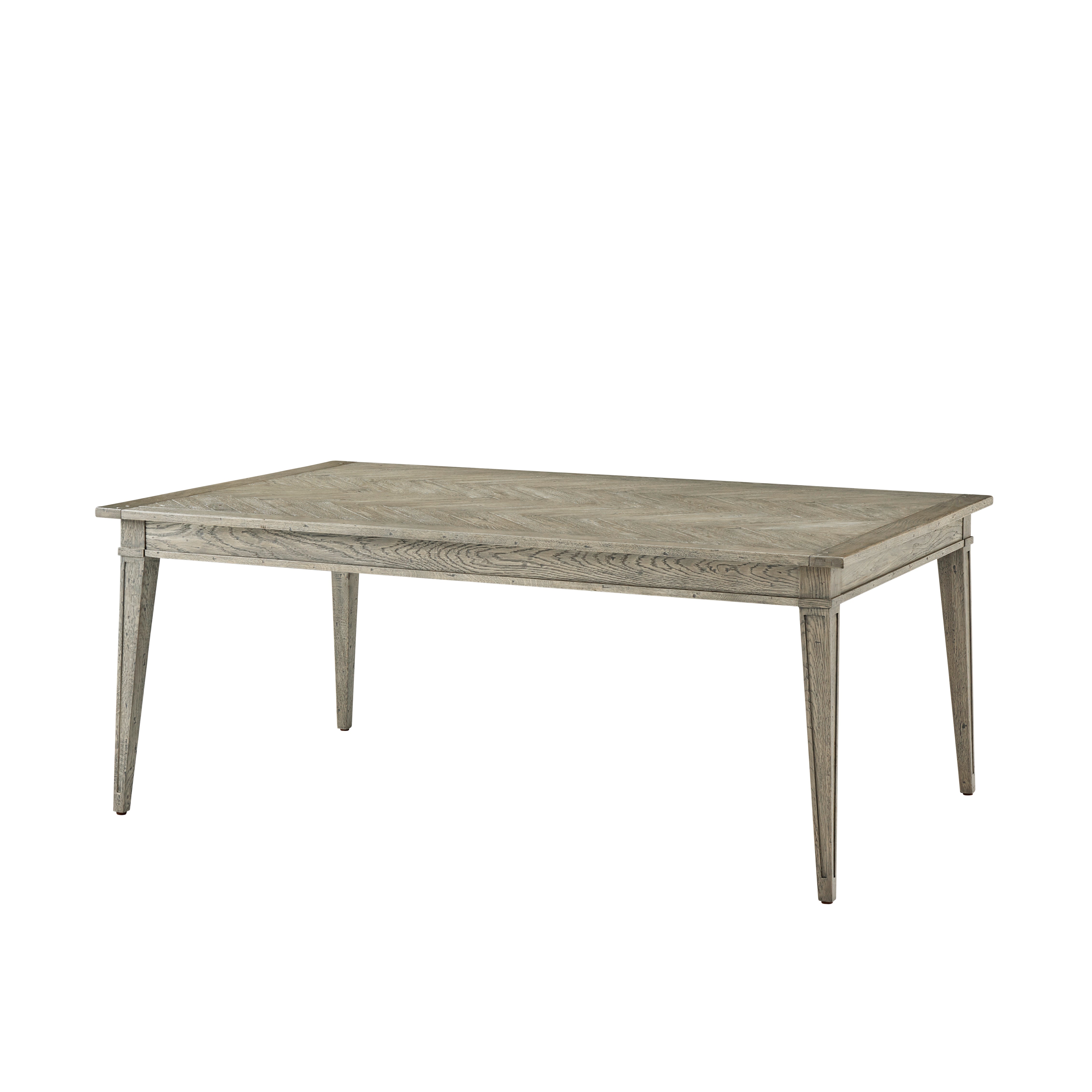 Theodore Alexander Callan Dining Table — VCF1694.1D2GB3F-Grey Echo Oak