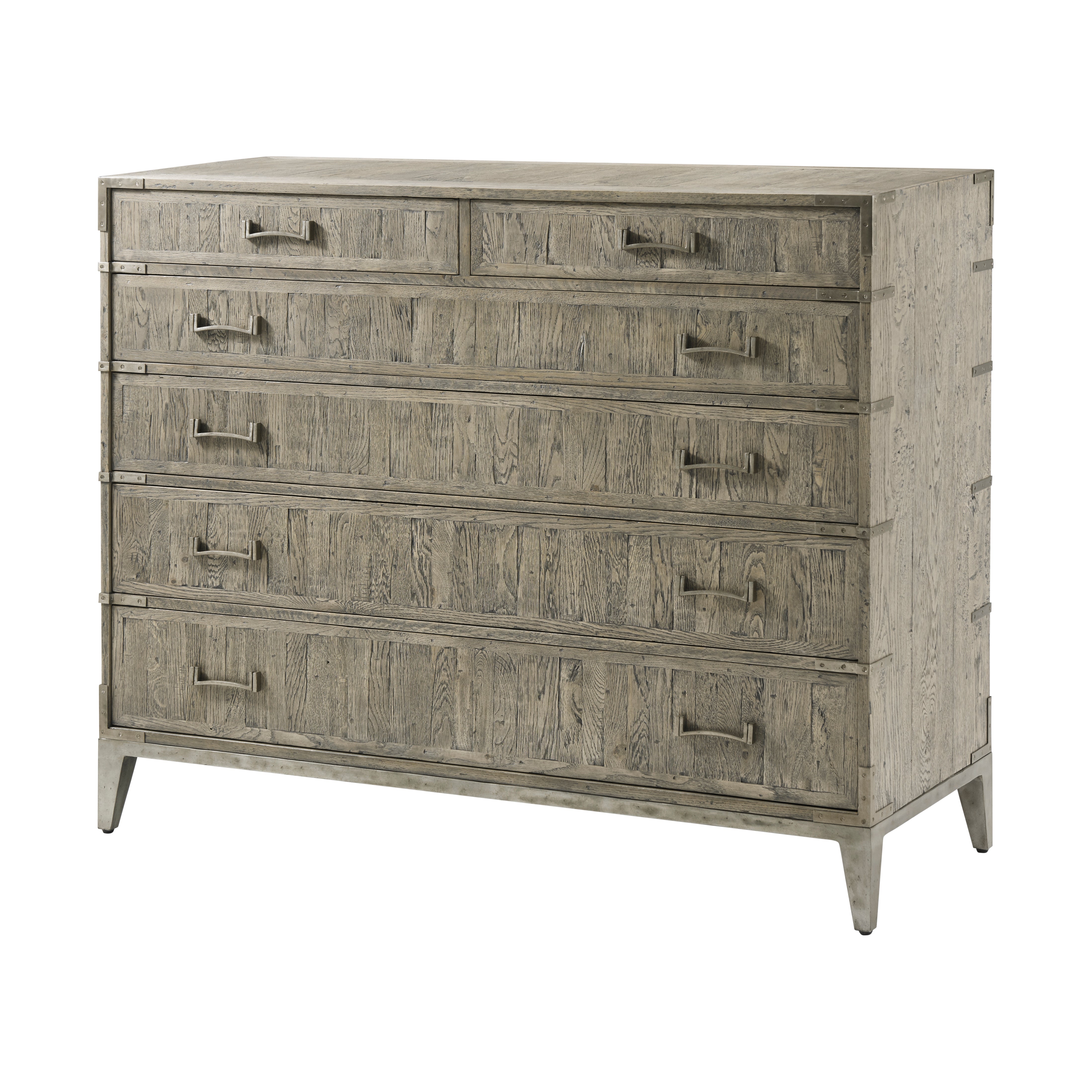 Theodore Alexander Sayer Chest — VCF1694.1D2GB3F-Grey Echo Oak/VCF1694.2GB-Grey Echo Oak Interior