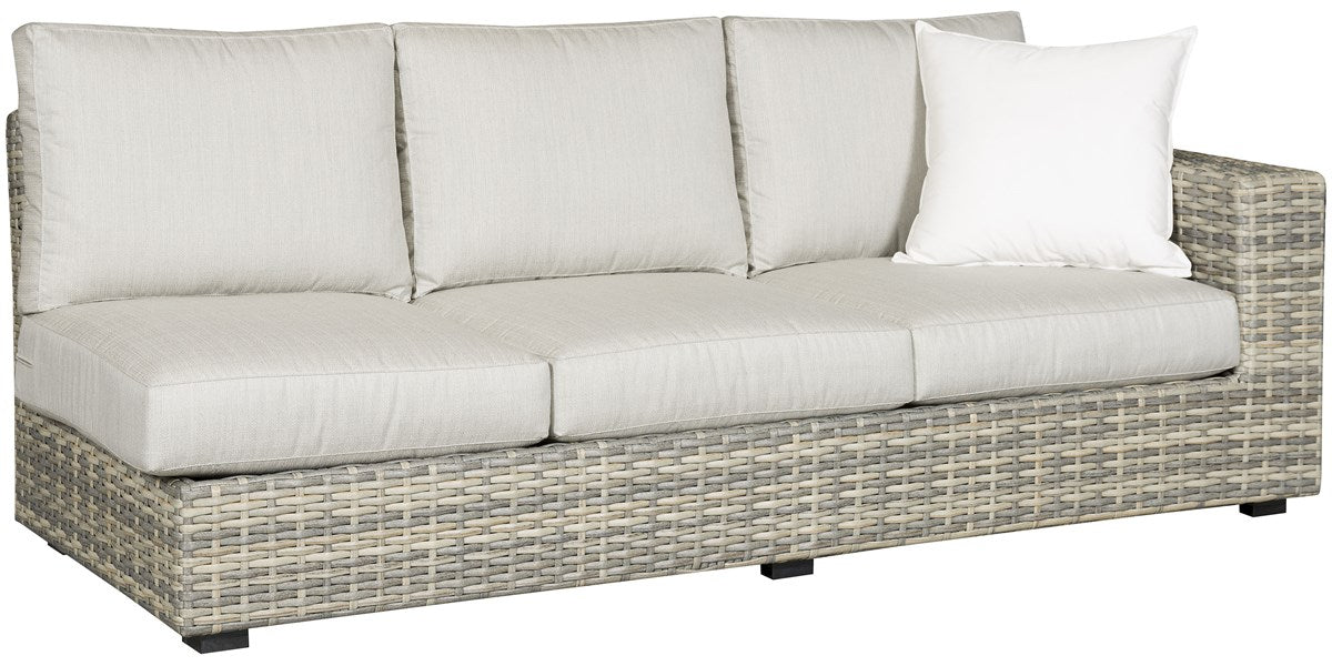 Vanguard | Outdoor Right Arm Sofa - 20mm Pebble Basket Weave | OW100RAS