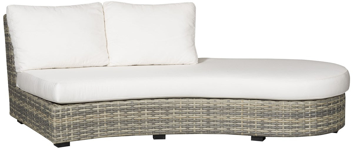Vanguard | Outdoor Right Curved Lounge - 20mm Pebble Basket Weave | OW100RCL