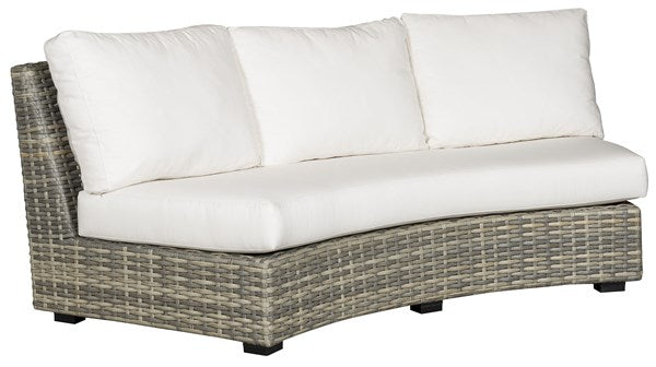Vanguard | Outdoor Large Curved Armless Sofa - 20mm Pebble Basket Weave | OW100XCC