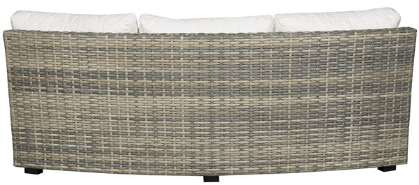 Vanguard | Outdoor Large Curved Armless Sofa - 20mm Pebble Basket Weave | OW100XCC