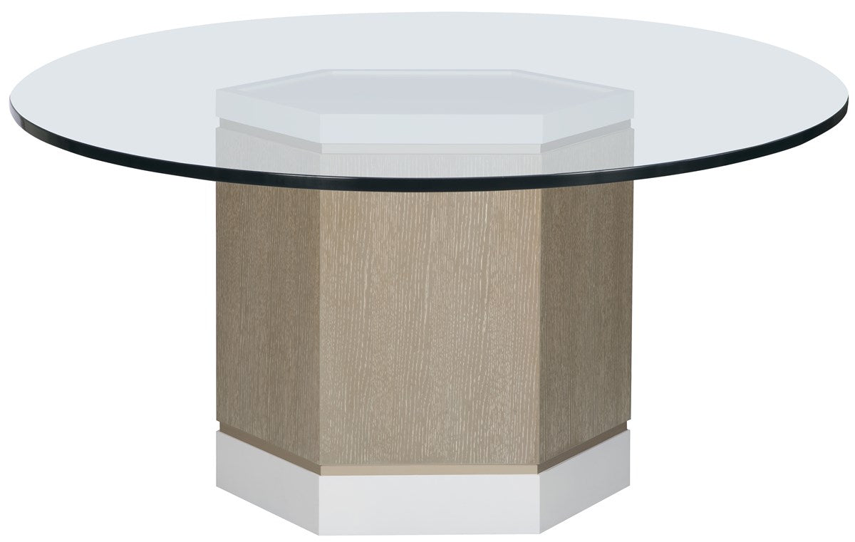 Vanguard | Cove Dining Table Base - Cerused Taupe (Oak) / Pure White (Maple) | S400B-PA