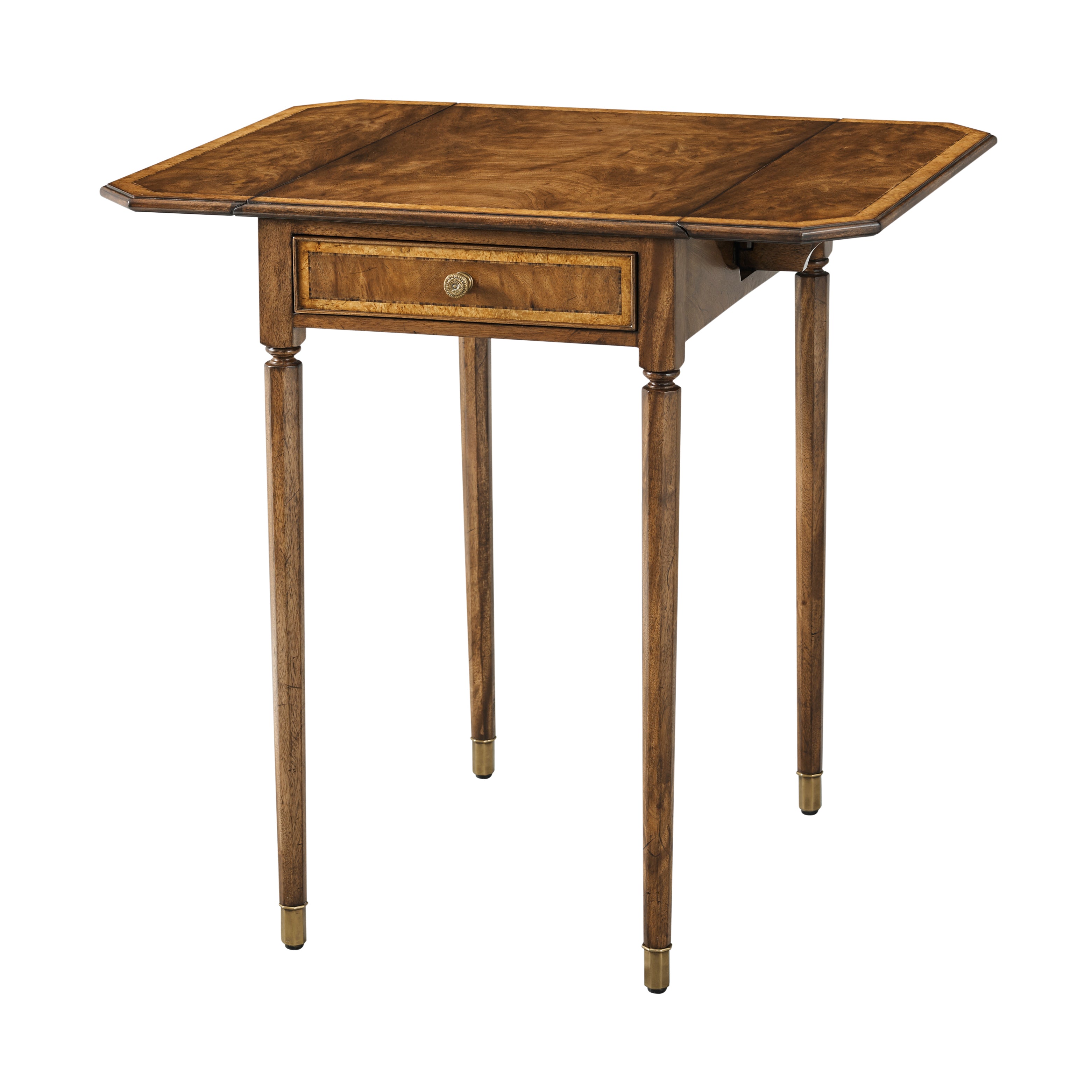 Theodore Alexander Sloane Folding Table — Finish: Edwardian Brown