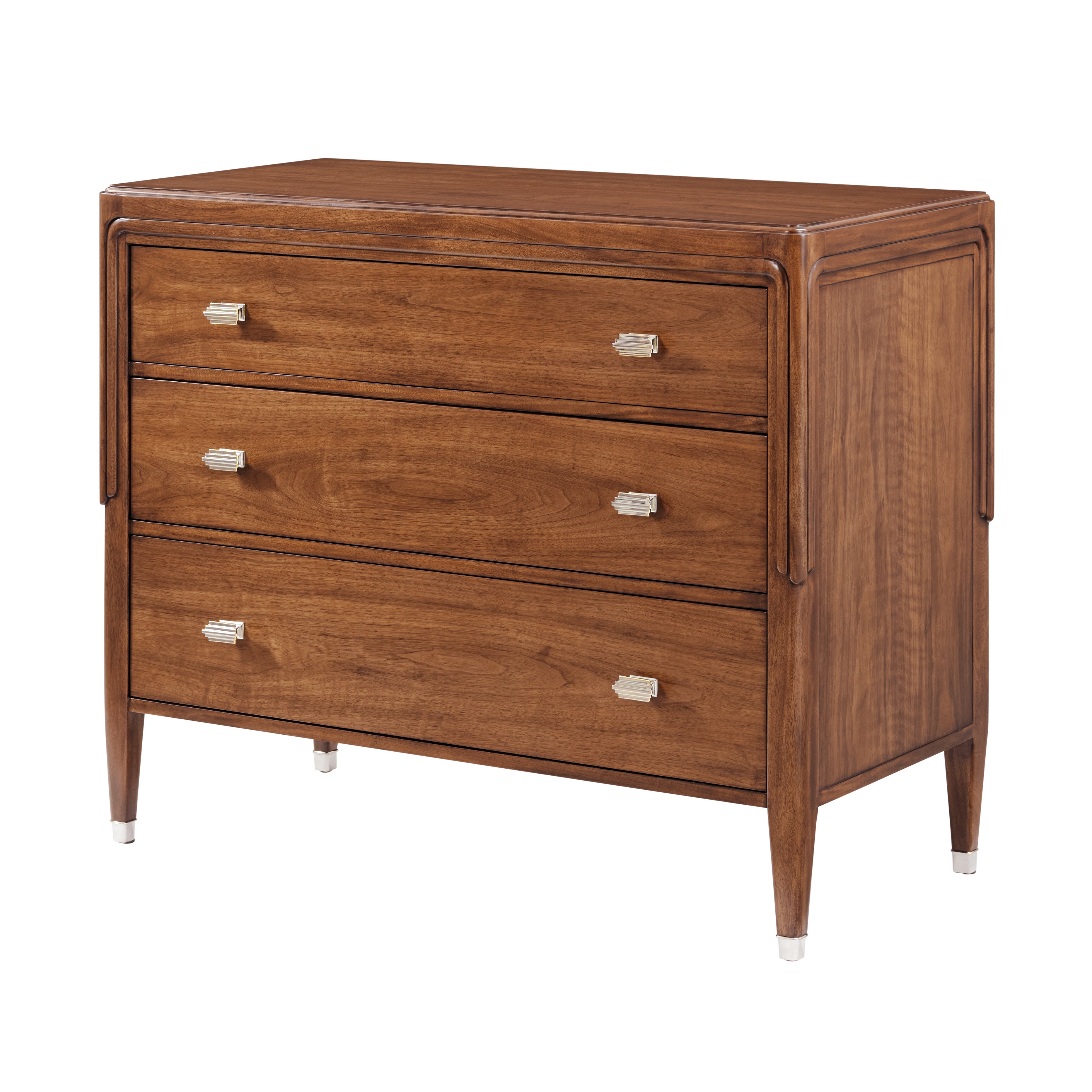 Theodore Alexander Dorchester Chest — Finish: Mayfair / Antique White Brass