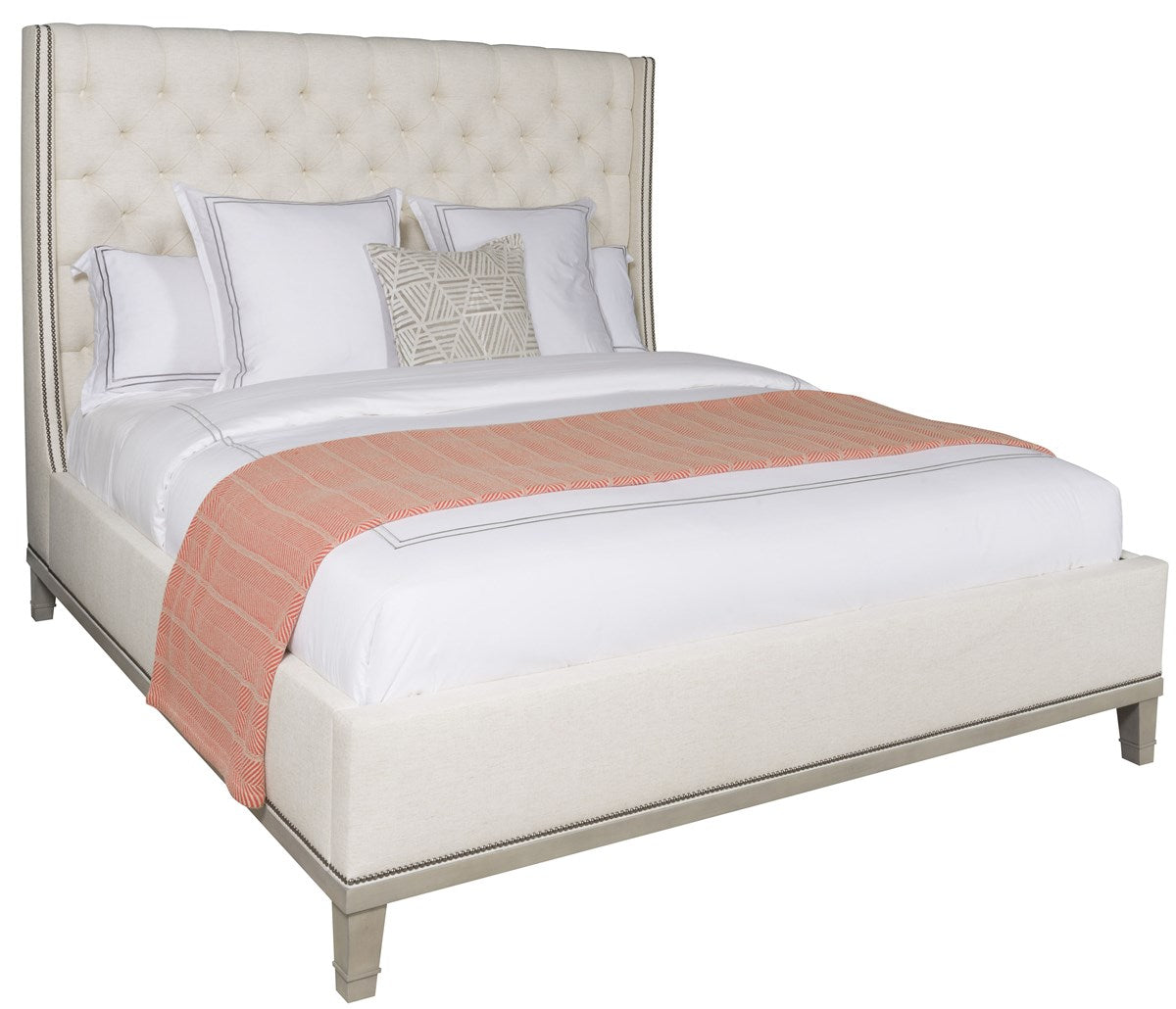 Vanguard | Cleo King Bed Tannery & Loom Program - Instant Snow | T2W521K-HF