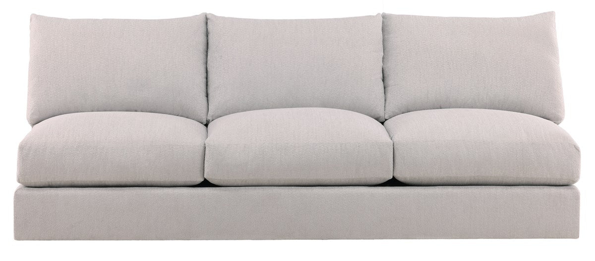 Vanguard | Lucy Armless Sofa - Trackstar Nickel | T9V163AS