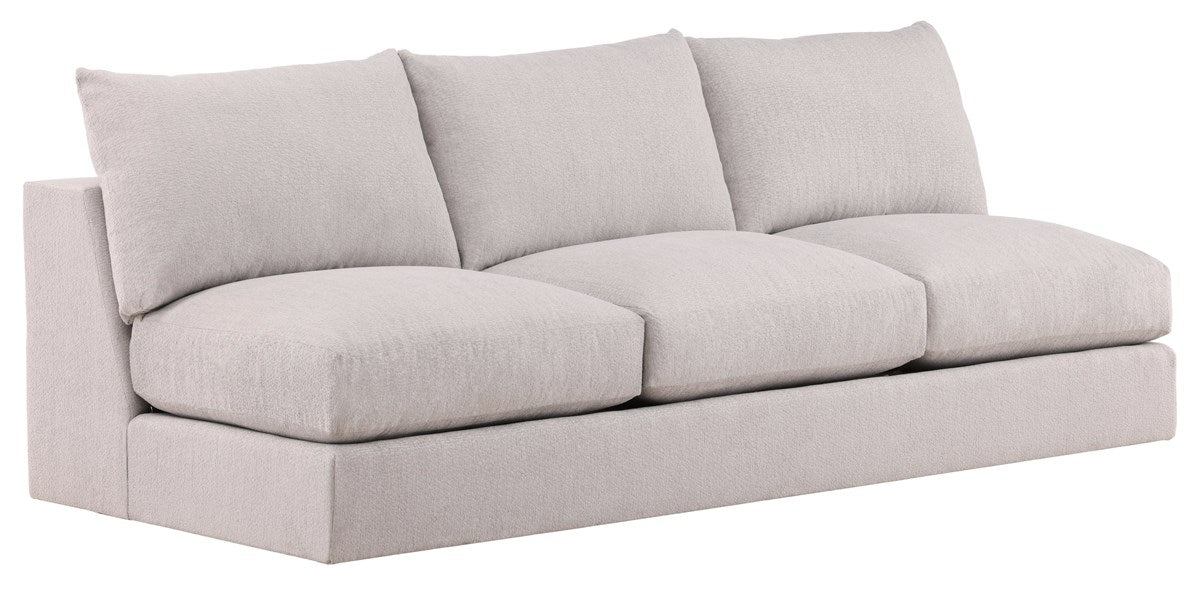 Vanguard | Lucy Armless Sofa - Trackstar Nickel | T9V163AS