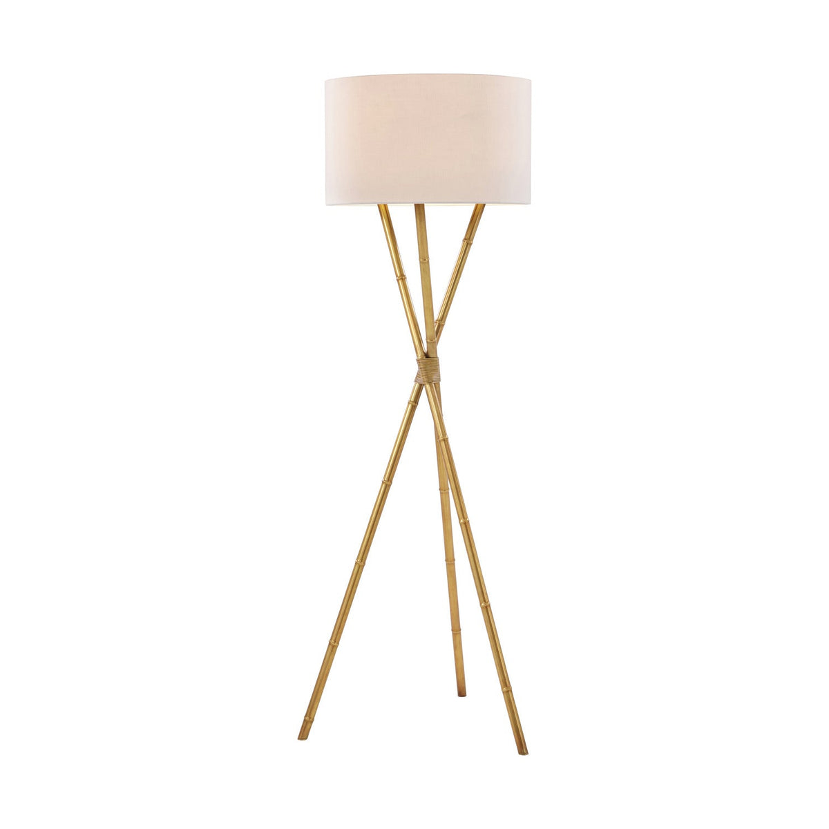Theodore Alexander | Kesden Trio Floor Lamp - Lighting Brass Bamboo | TA21004.C389