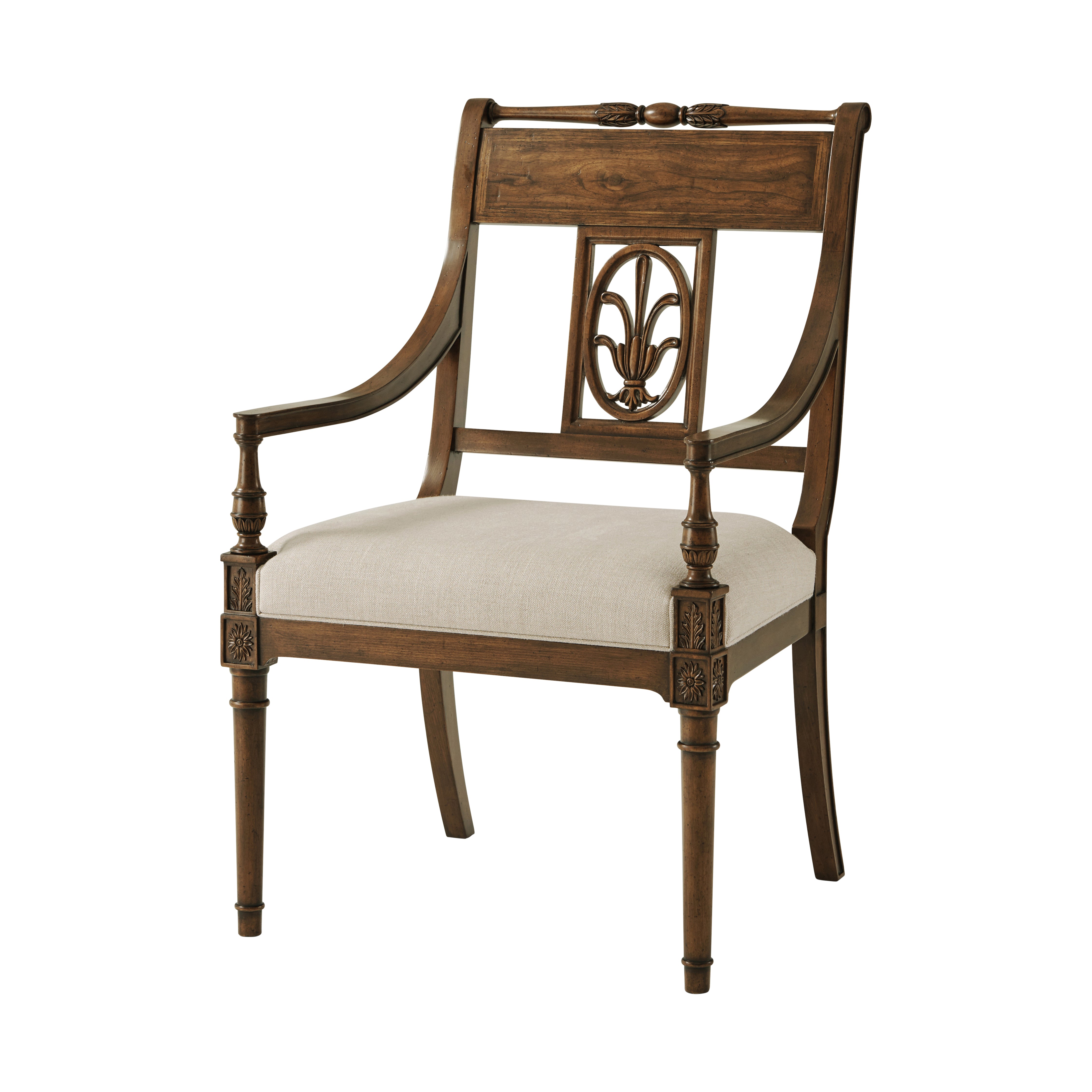 Theodore Alexander The Iven Dining Armchair — VCF1592.1B2G-1-Avesta
